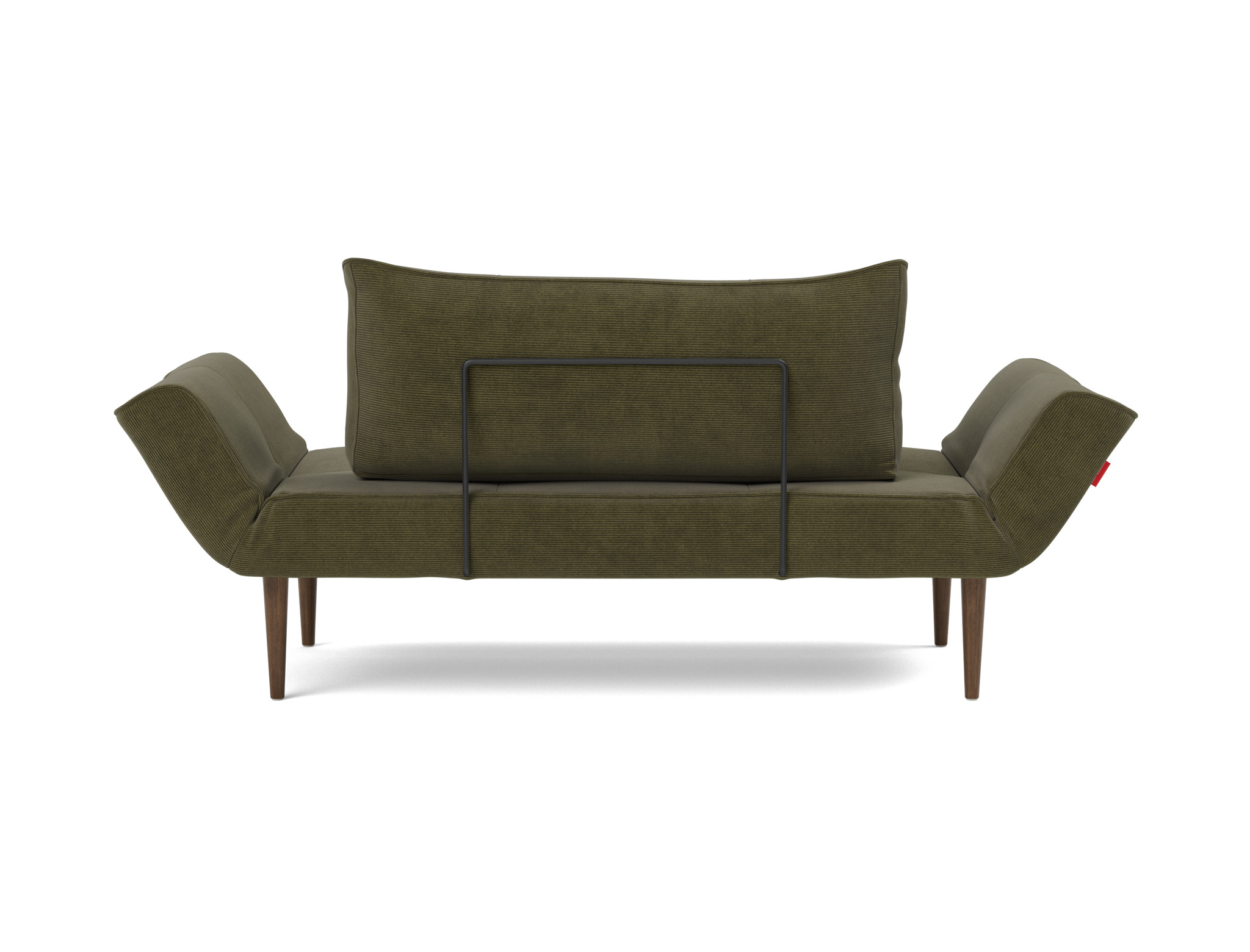 Tagesbett Zeal Kord Cordufine 316-Pine-Green Beine Styletto Eiche dunkel