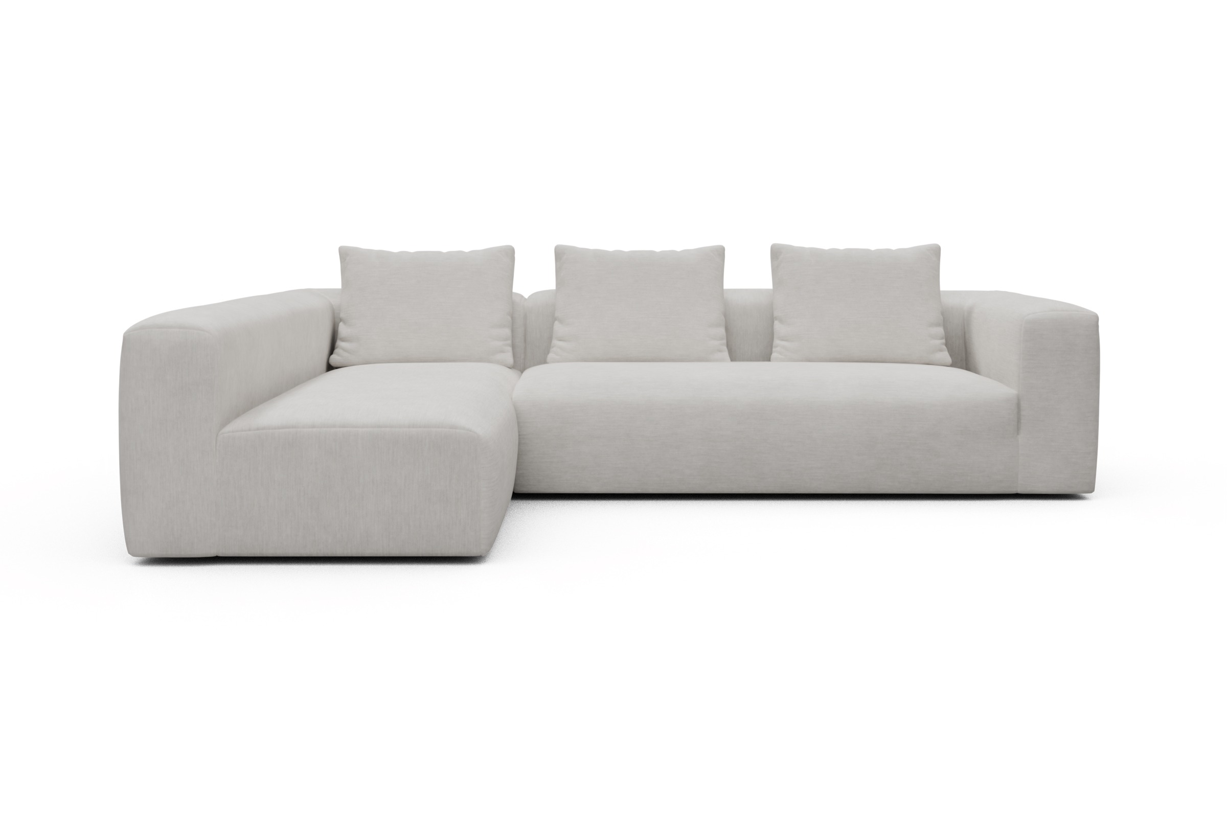 Skandi Home Ecksofa Fred 2x 2,5-Sitzer links offen Vivus-Dusty-Off-White moebelfaktor