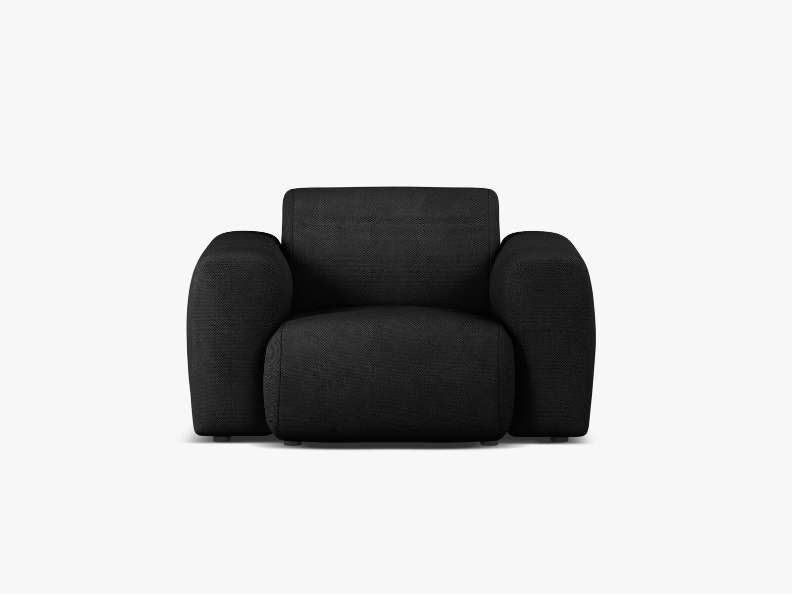 Micadoni Sessel Molino Strukturierter Stoff Rebel Schwarz