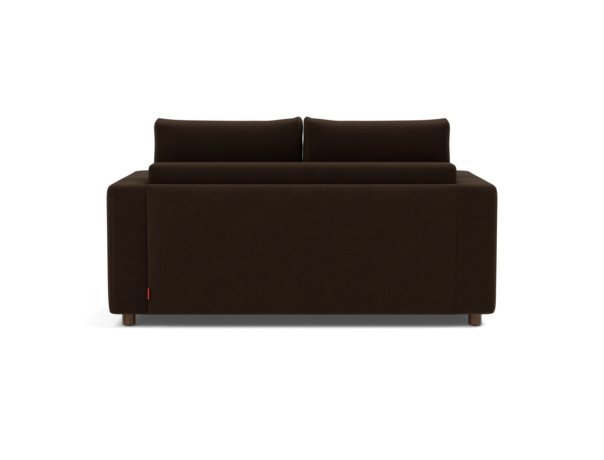 Schlafsofa Neah mit Standard-Armlehnen 140 Strukturierter Stoff Taura 358-Chocco