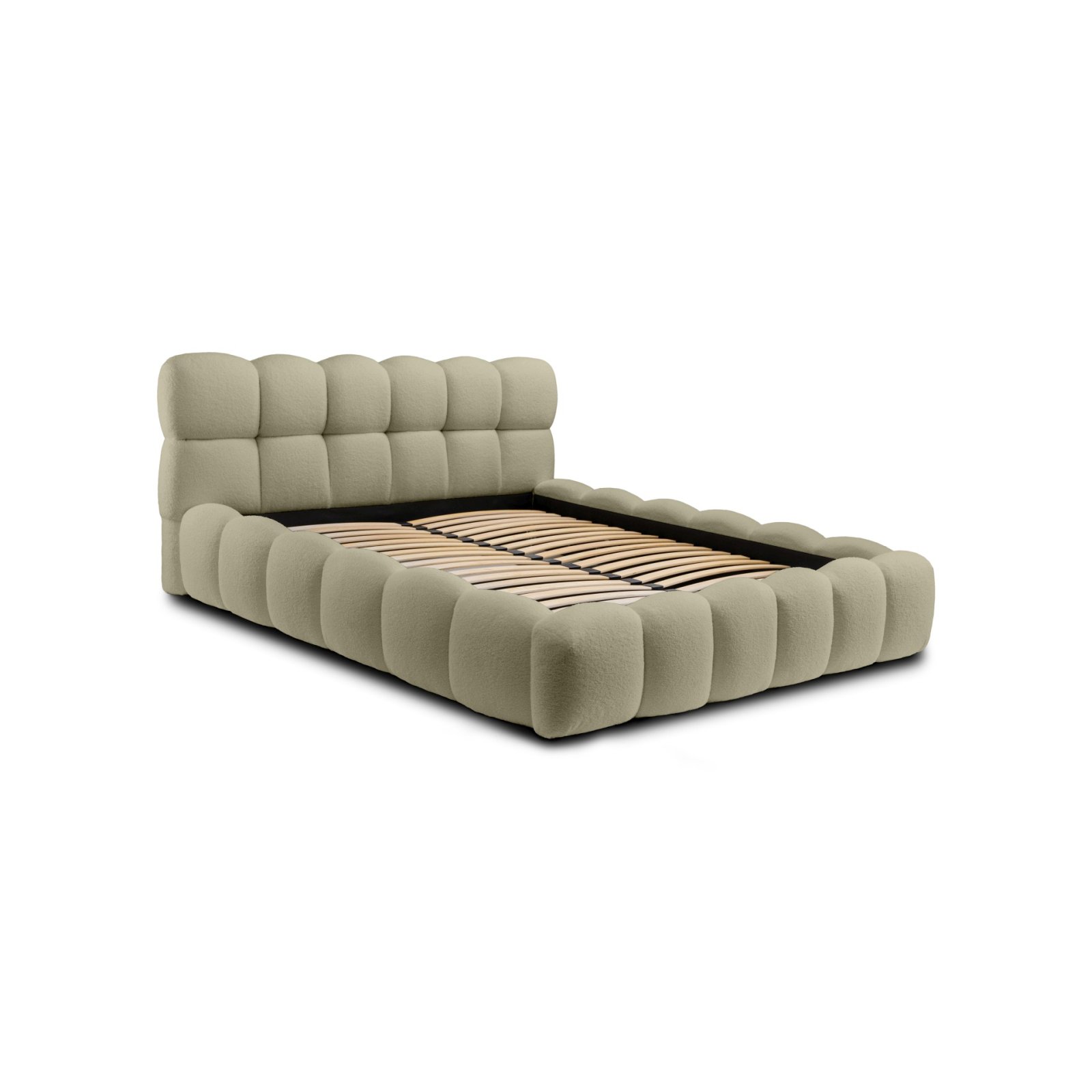 Polsterbett Vento-Slim Boucle 140x200 mit Metallrahmen Quelle 06