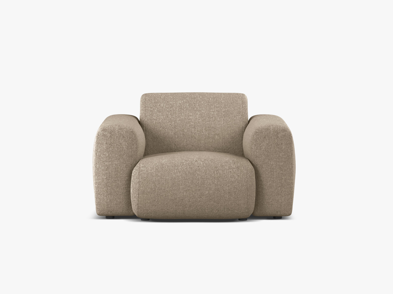 Micadoni Sessel Molino Chenille Eden Dunkelbeige