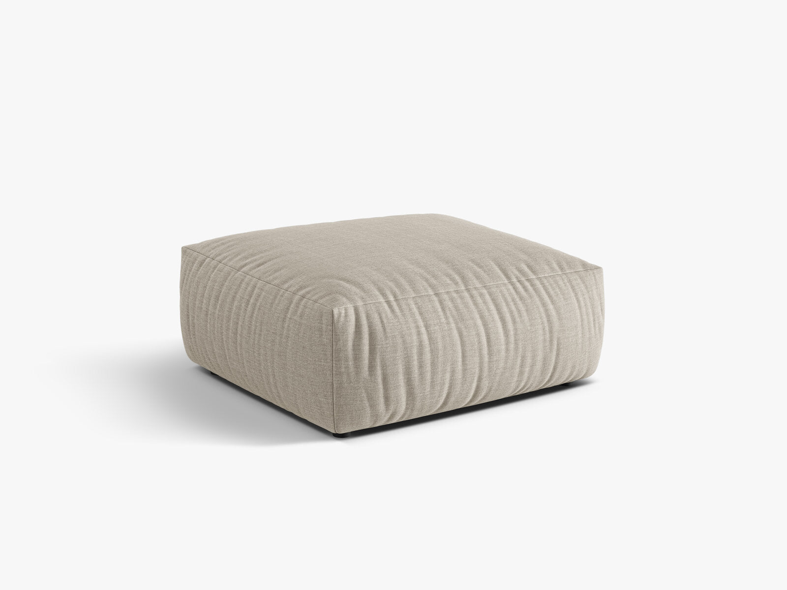 Micadoni Hocker Chris 1-Sitzer Strukturierter Stoff Natur