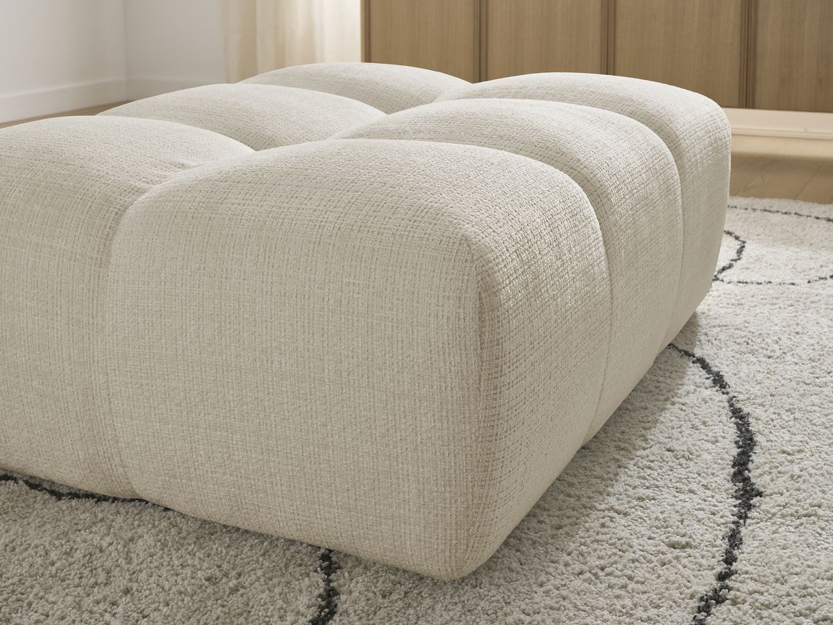Bobochic Anakin Pouf Strukturstoff Beige
