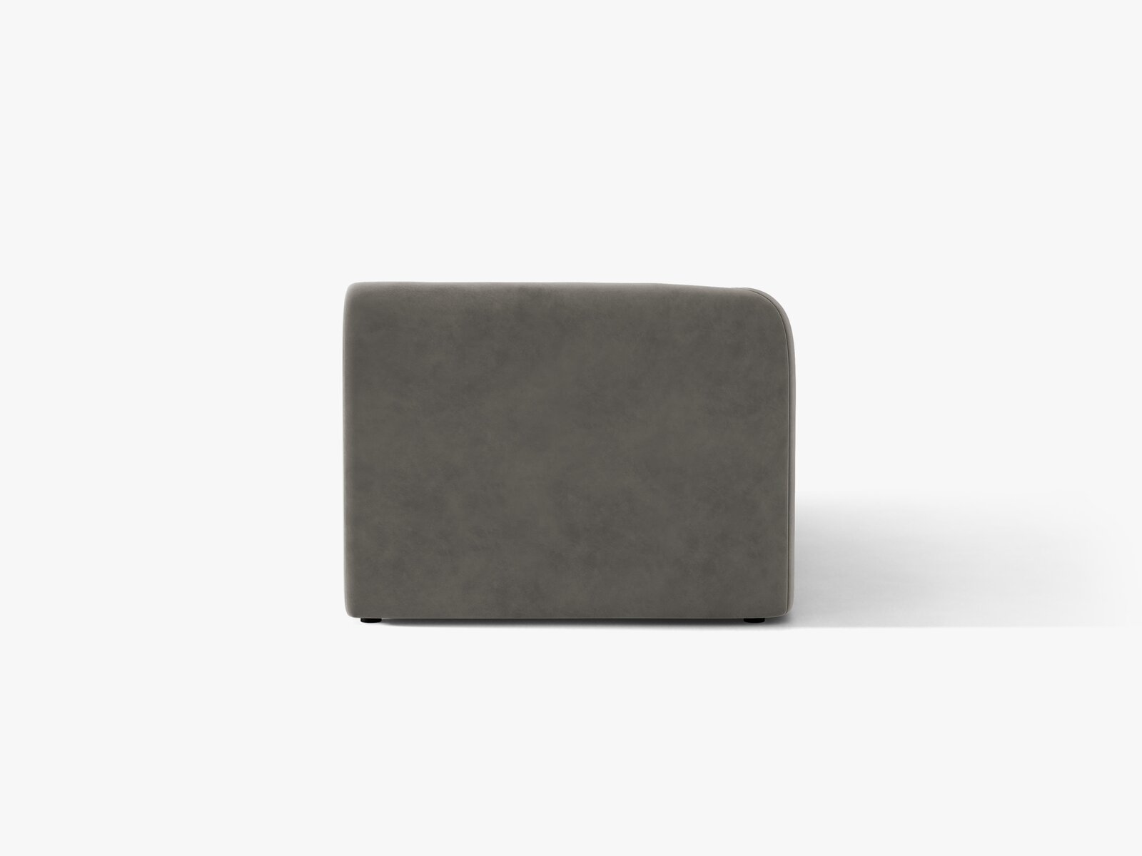 Micadoni Modul Miley 2-Sitzer Links Samt Bluvel Hellgrau