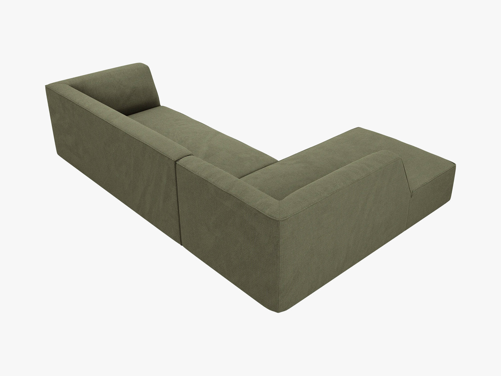Micadoni 4-Sitzer Modular Sofa Ruby Links Kord Scala Grün