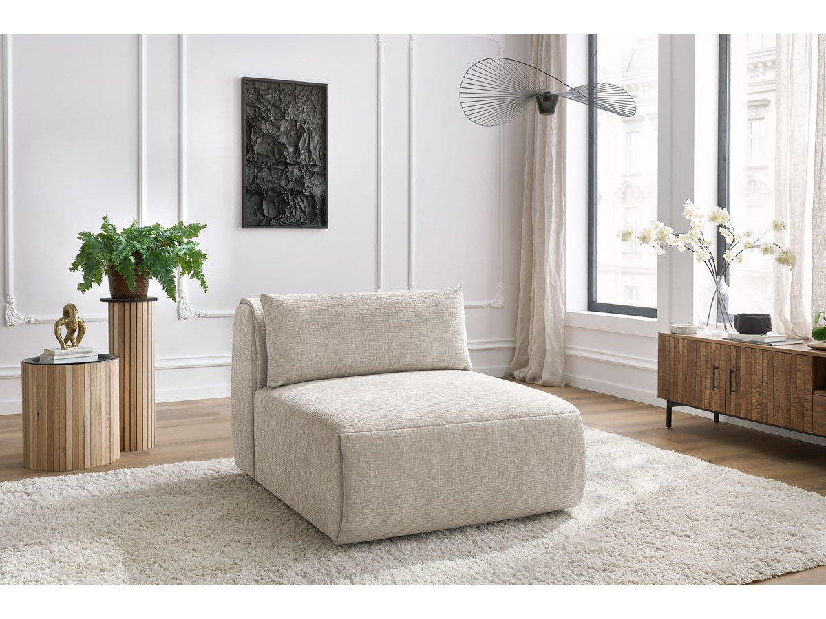 Bobochic Jeanne Sofamodul 1-Sitzer Strukturstoff Beige
