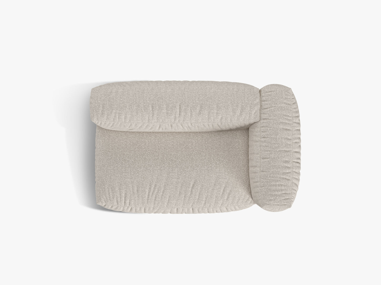 Micadoni Eckmodul Martina 1-Sitzer Groß Rechts Boucle Monet Beige