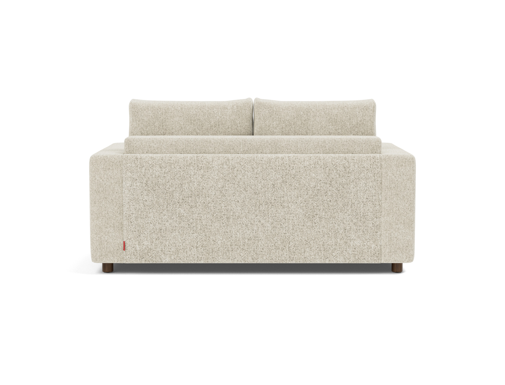 Schlafsofa Neah mit Standard-Armlehnen 140 Strukturierter Stoff Taura 357-Off-White