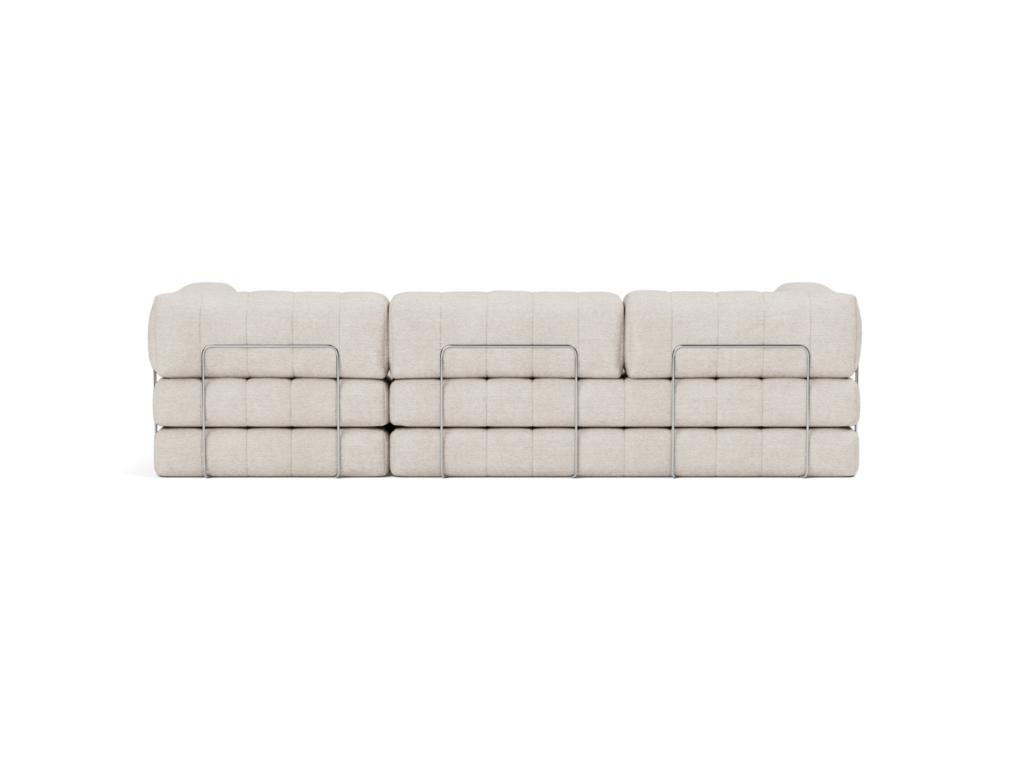Schlafsofa CozyPad Grand mit Armlehnen Chenille Yuveno 470-Natural
