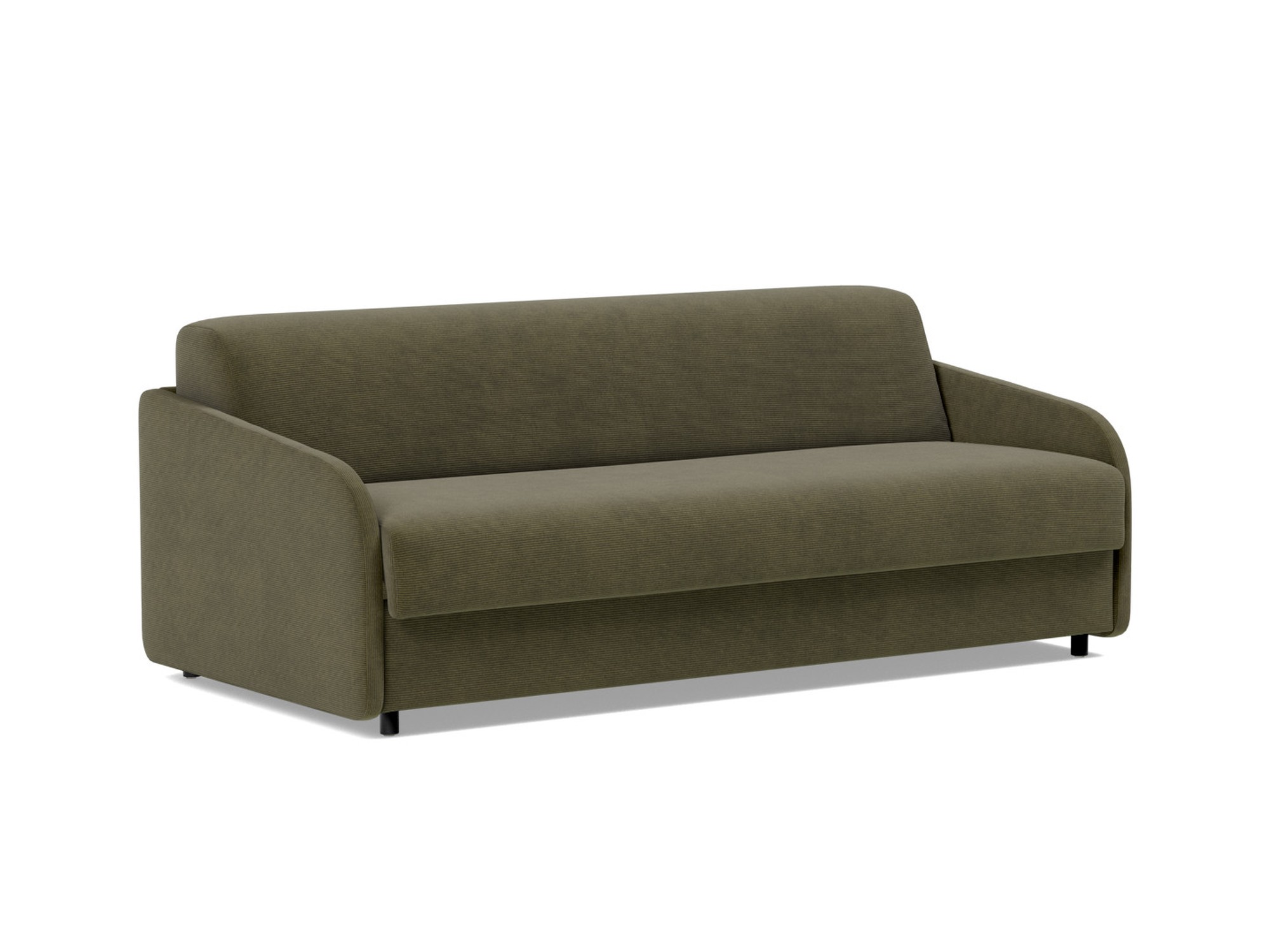 Schlafsofa Eivor mit Memory-Matratze 160 Kord Cordufine 316-Pine-Green