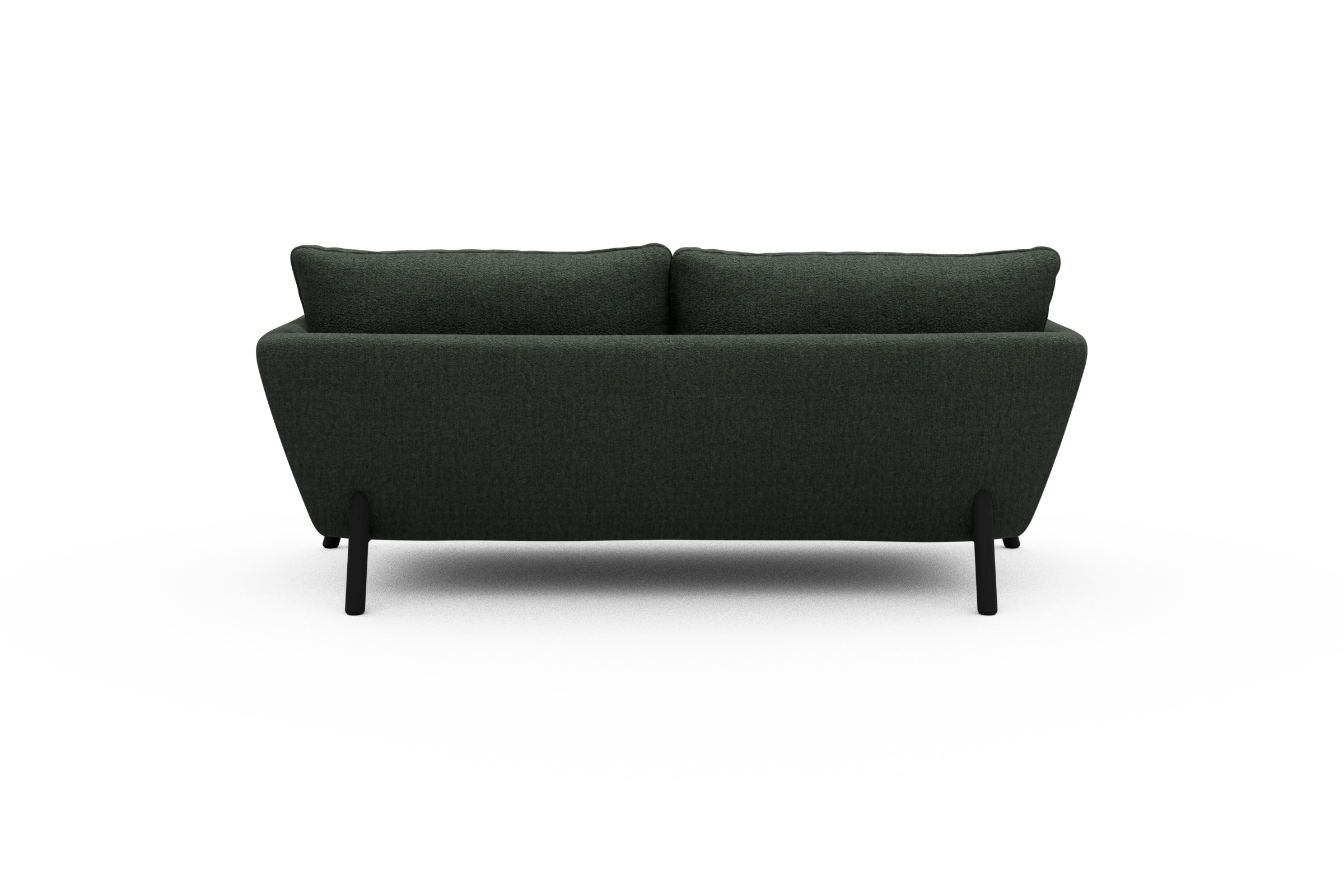 Sofa Emil 2-Sitzer Beinfarbe Eiche Schwarz Aivi-Pine-Green