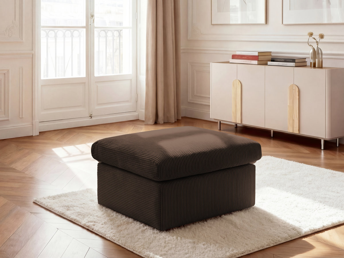 Bobochic Enore Pouf Cordsamt Braun
