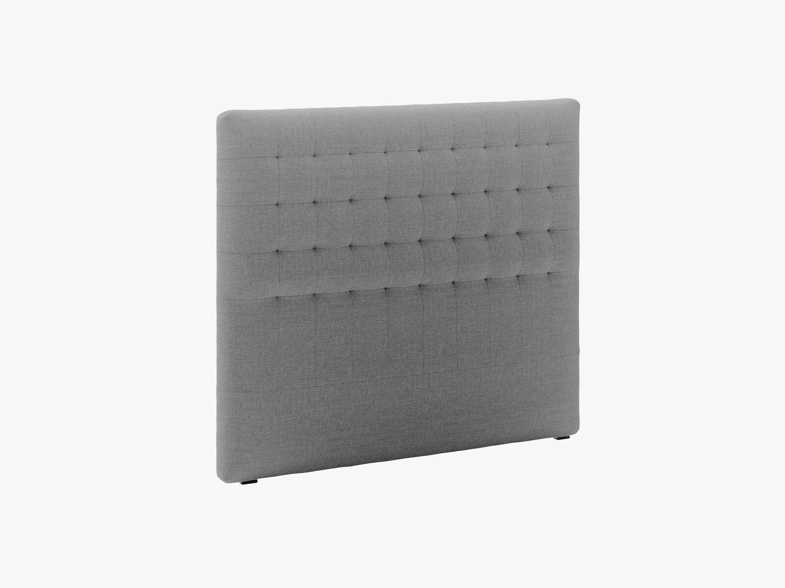 Micadoni Nova Samtiger Kopfteil 120 cm (H 120 cm) Strukturierter Stoff Liberty Grau 140x120