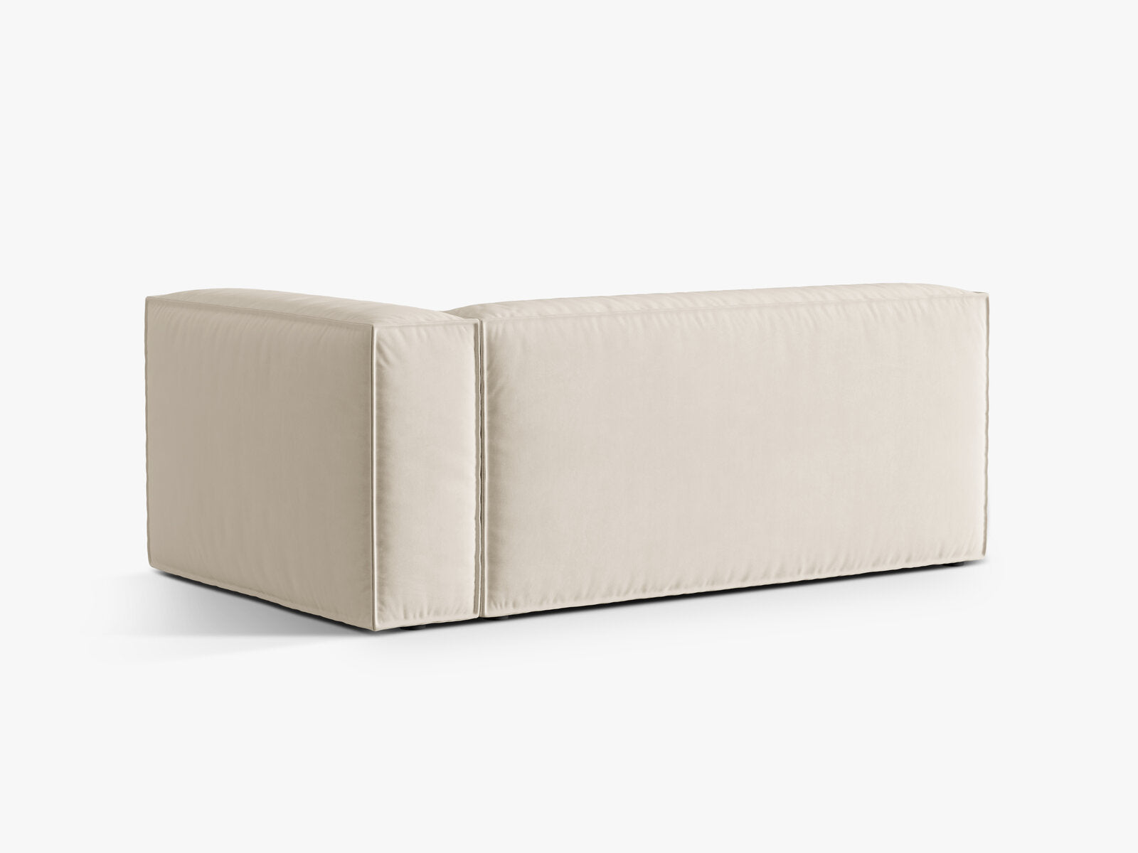 Micadoni Modul Nuria Groß 3-Sitzer Samt Paris Beige Rechts