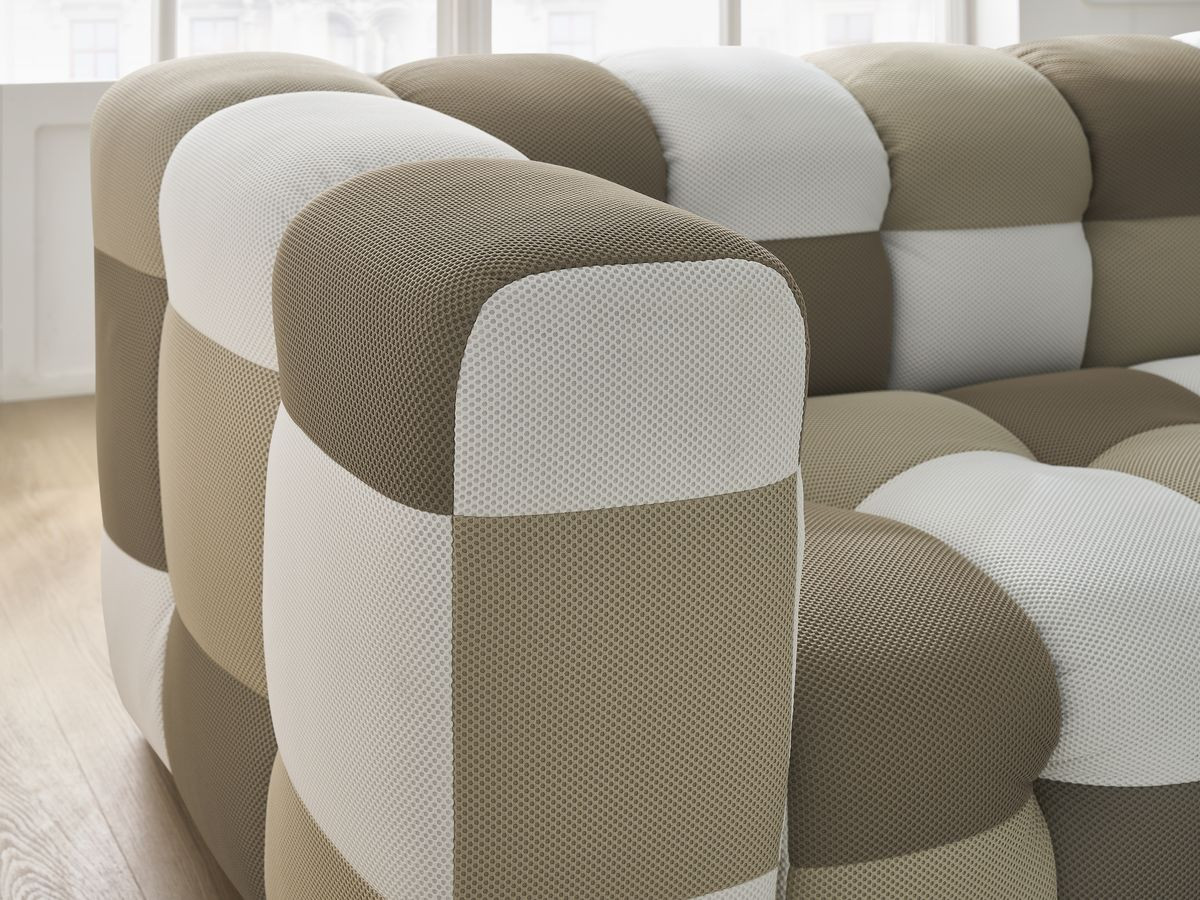 Bobochic Cloud Sofa 3-Sitzer Mesh-Stoff Mehrfarbig