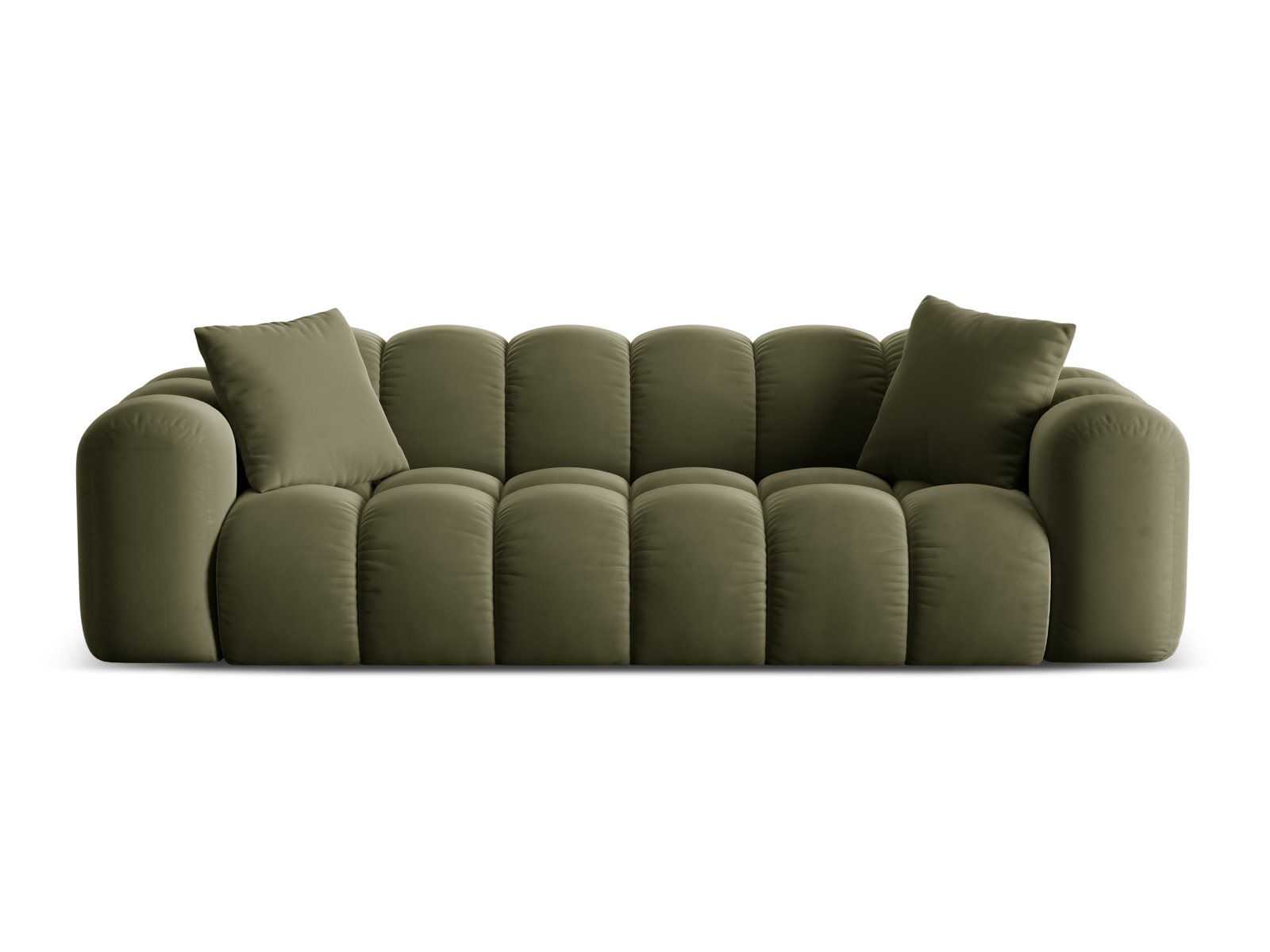 Cosmopolitan Design Sofa Treno 4-Sitzer Samt Bluvel Grün