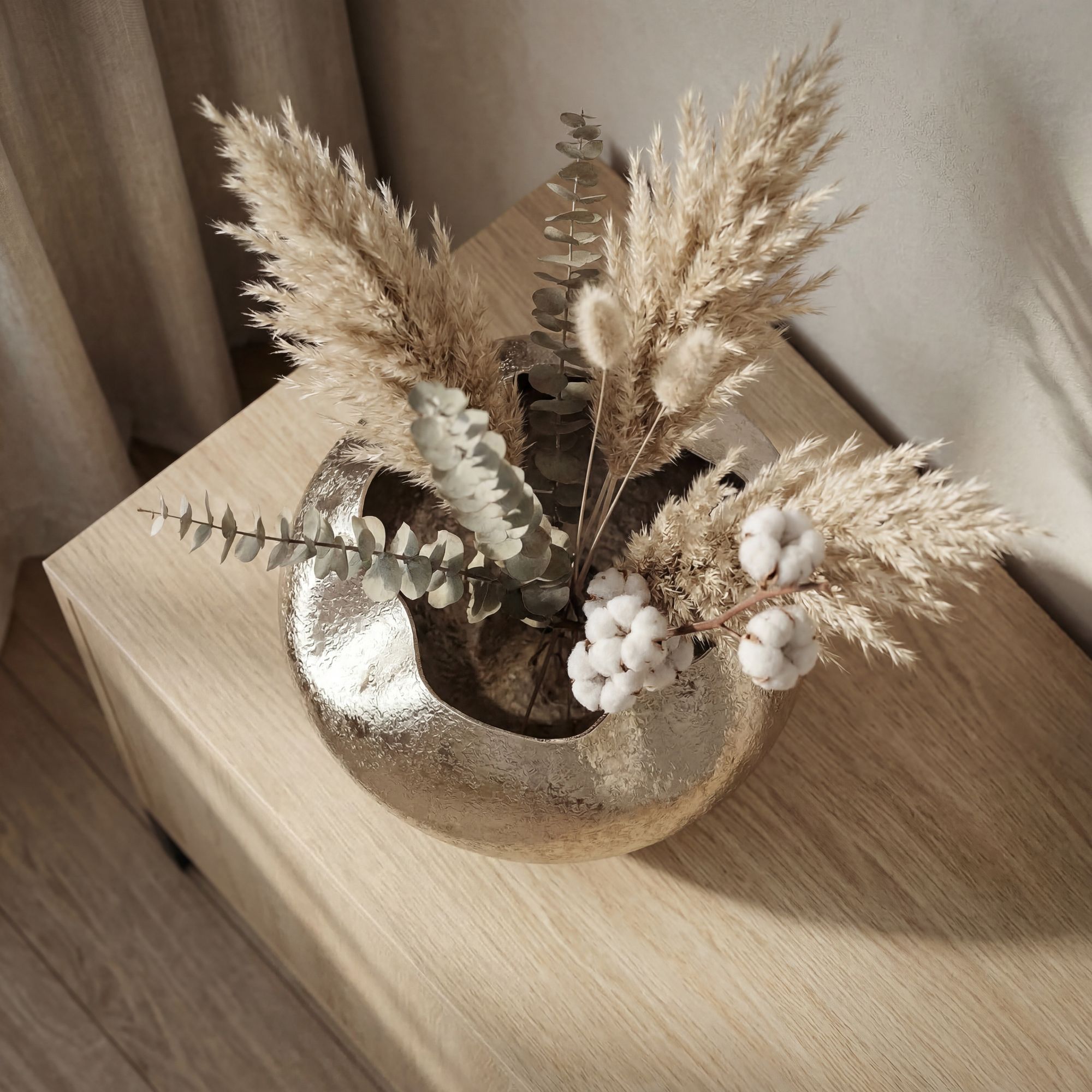 Blumentopf Sjovegan Aluminium Silber Ø 30 cm