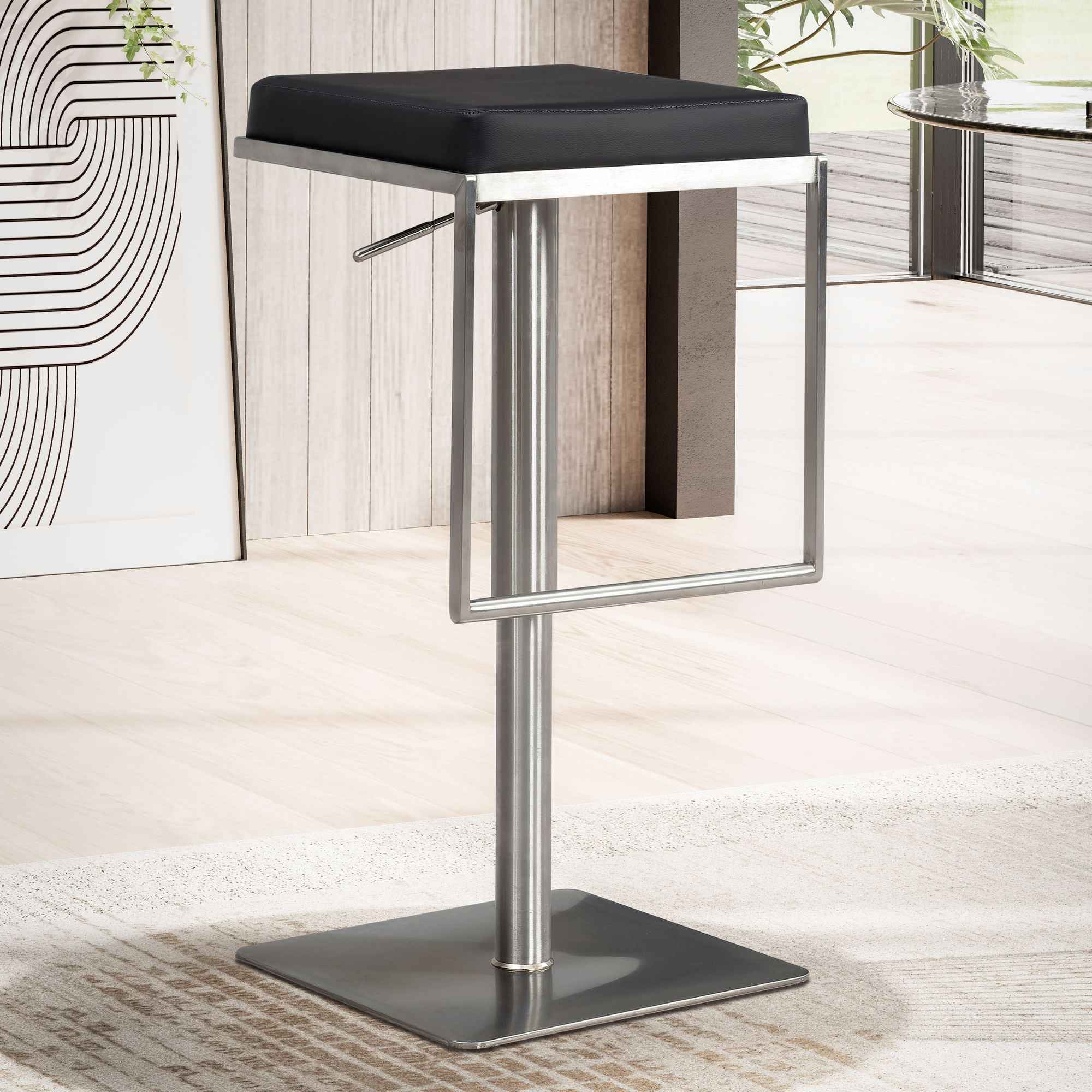 Barhocker Grotli Metall Schwarz 38 × 39 × 91 cm