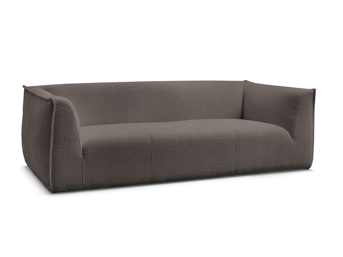 Bouclé-Stoff · Braun