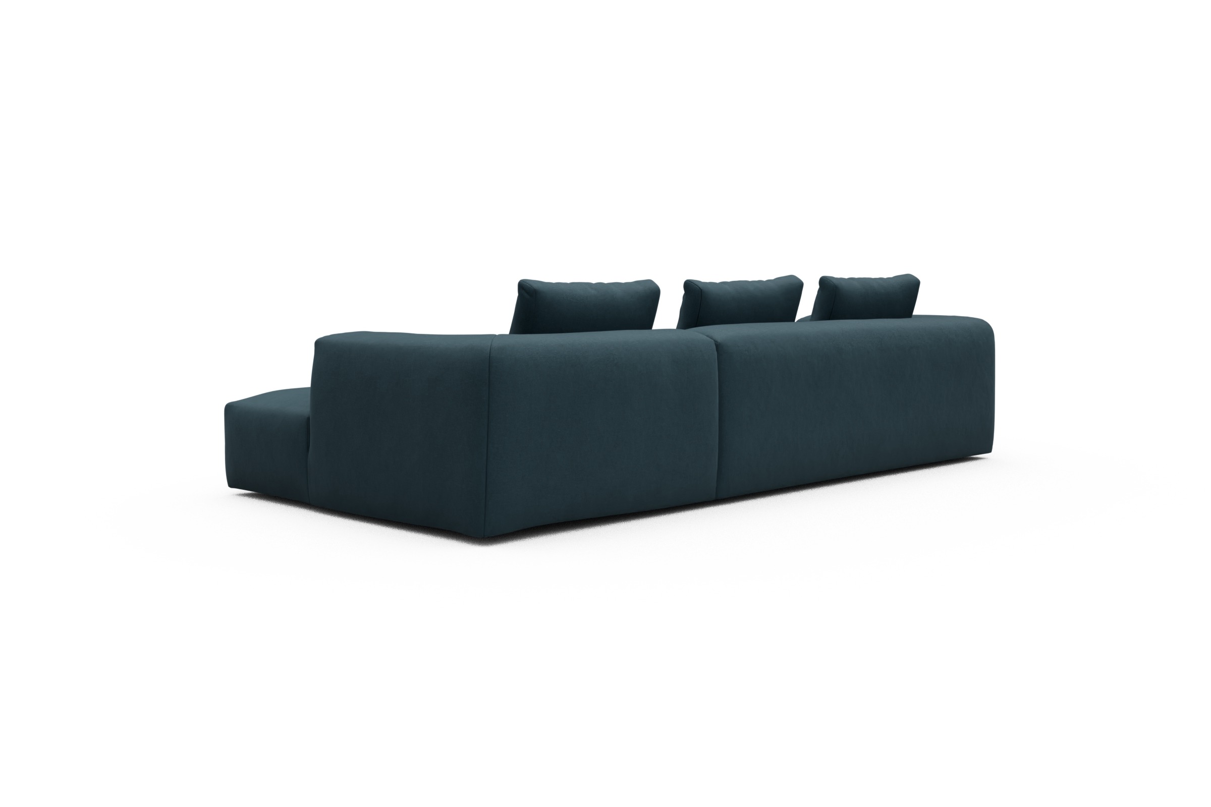 Ecksofa Fred Chaiselongue rechts mit 2,5-Sitzer Satya-Indigo