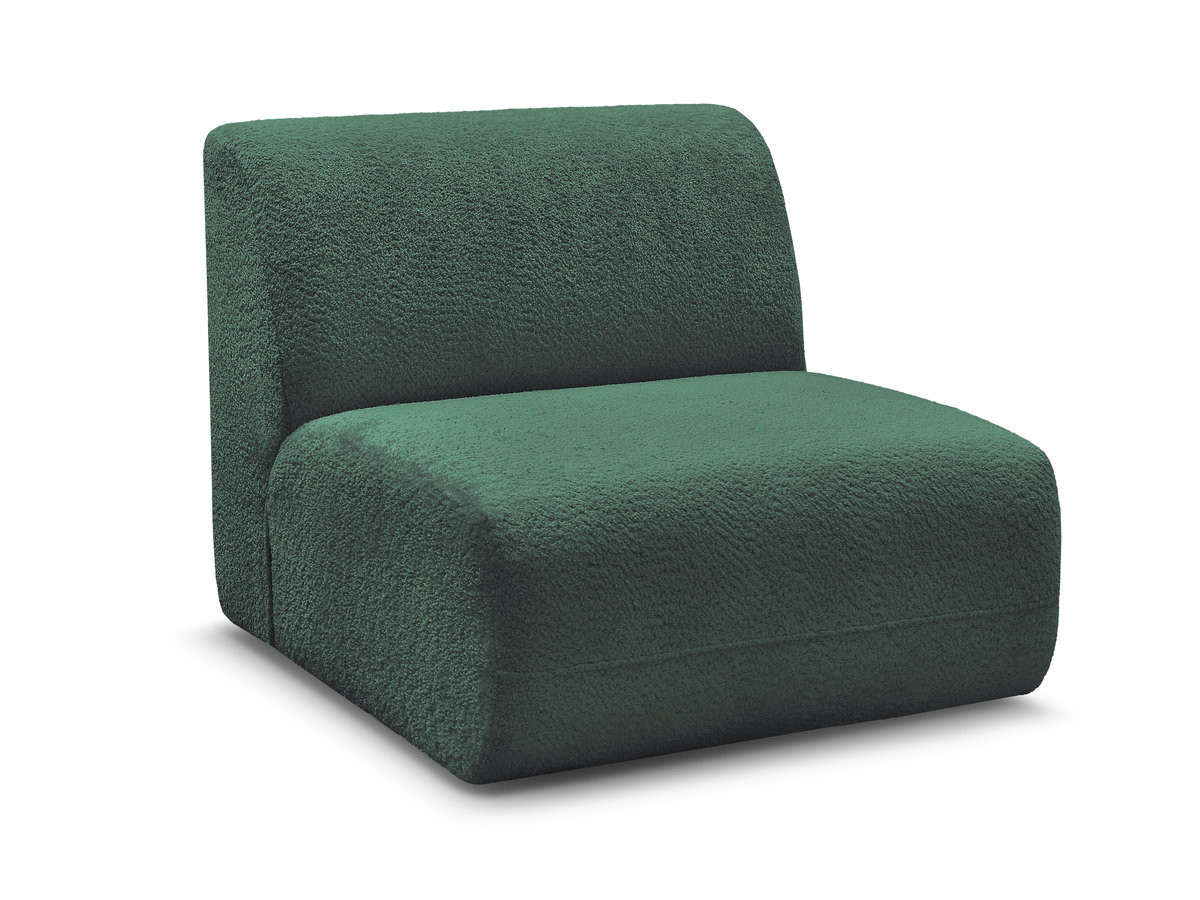 Bobochic Anda Sofamodul 1-Sitzer 84 × 103 cm Chenille Dunkelgrün