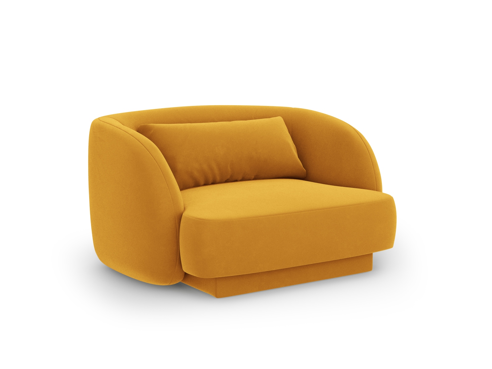 Cosmopolitan Design Sessel Tulum Samt Bluvel Gelb