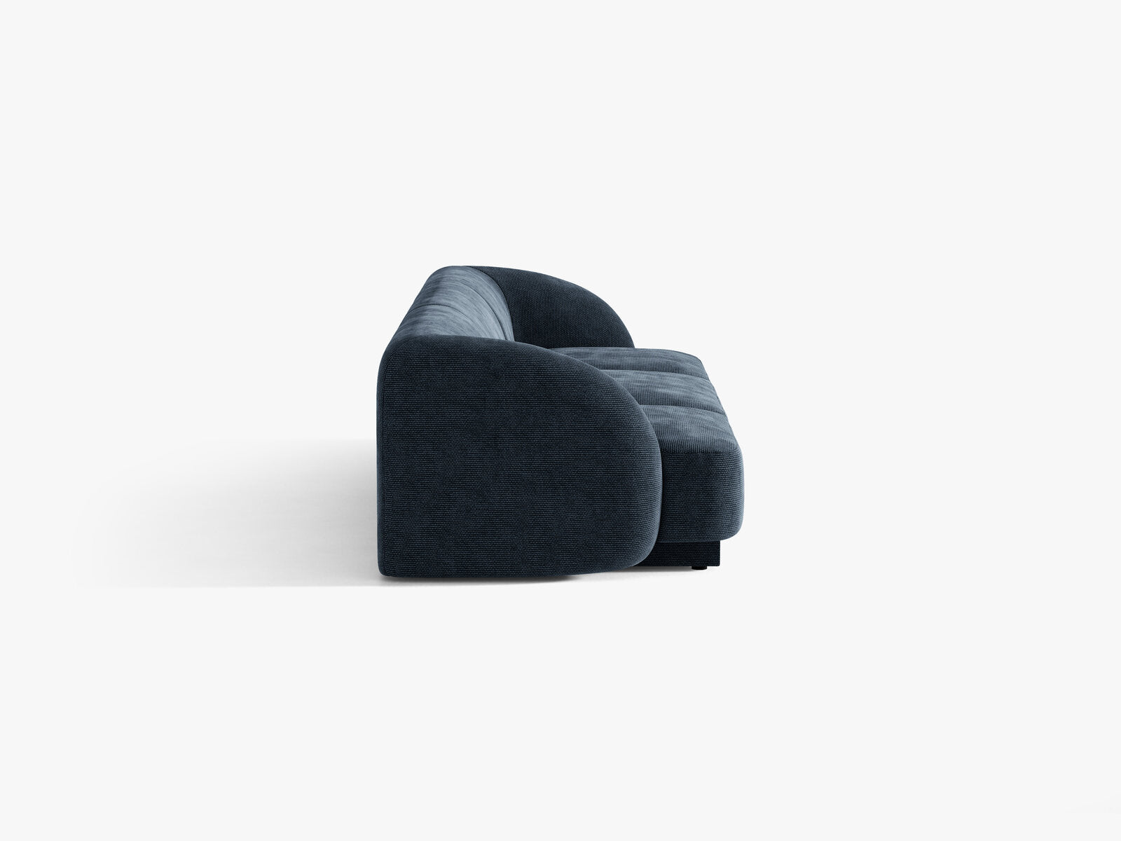 Micadoni Sofa Miley 3-Sitzer Chenille Haga Königsblau