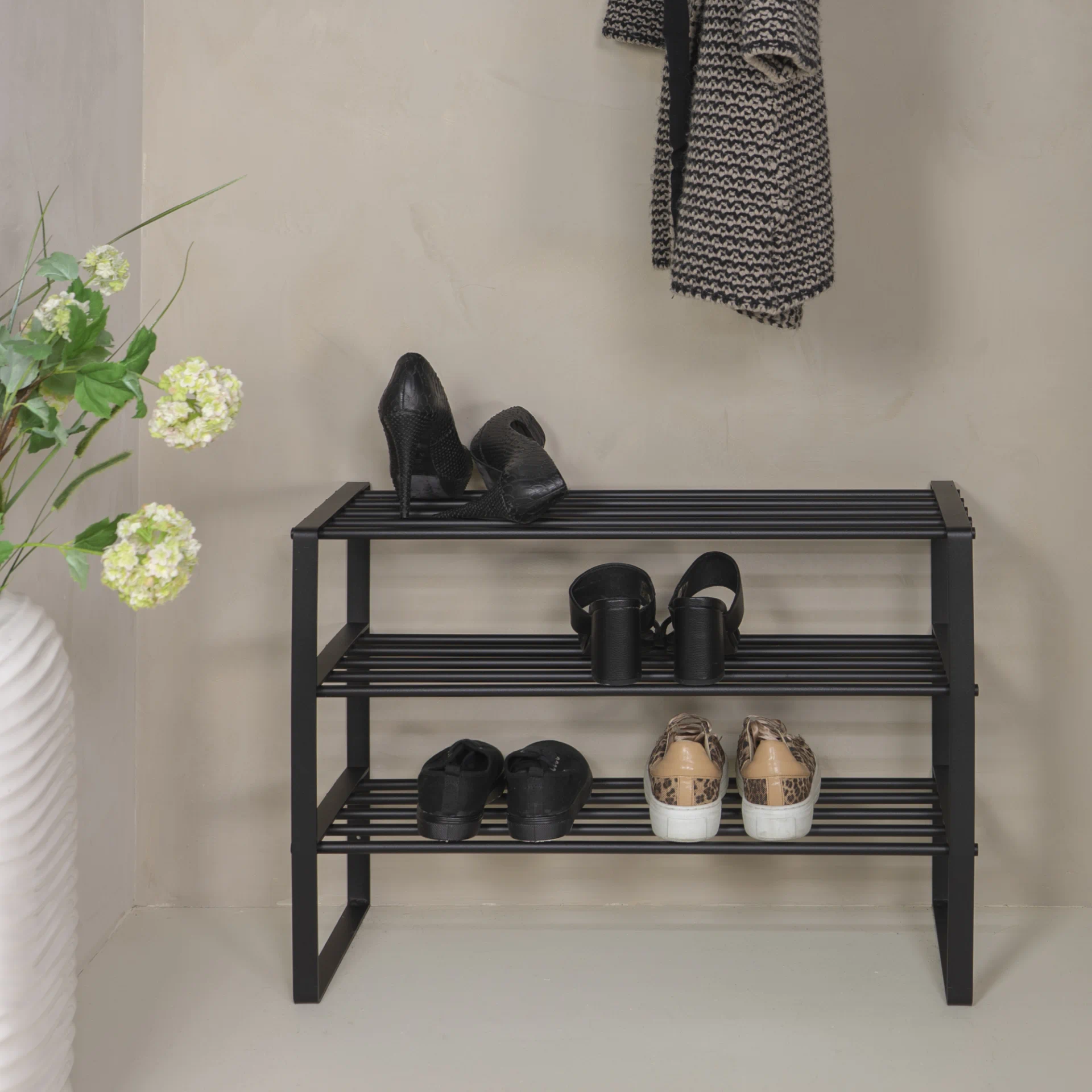Spinder Design Schuhregal Rex SR 2 Schwarz