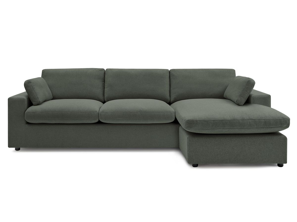Bobochic Belair Ecksofa 280 × 139 cm Stoff Grün
