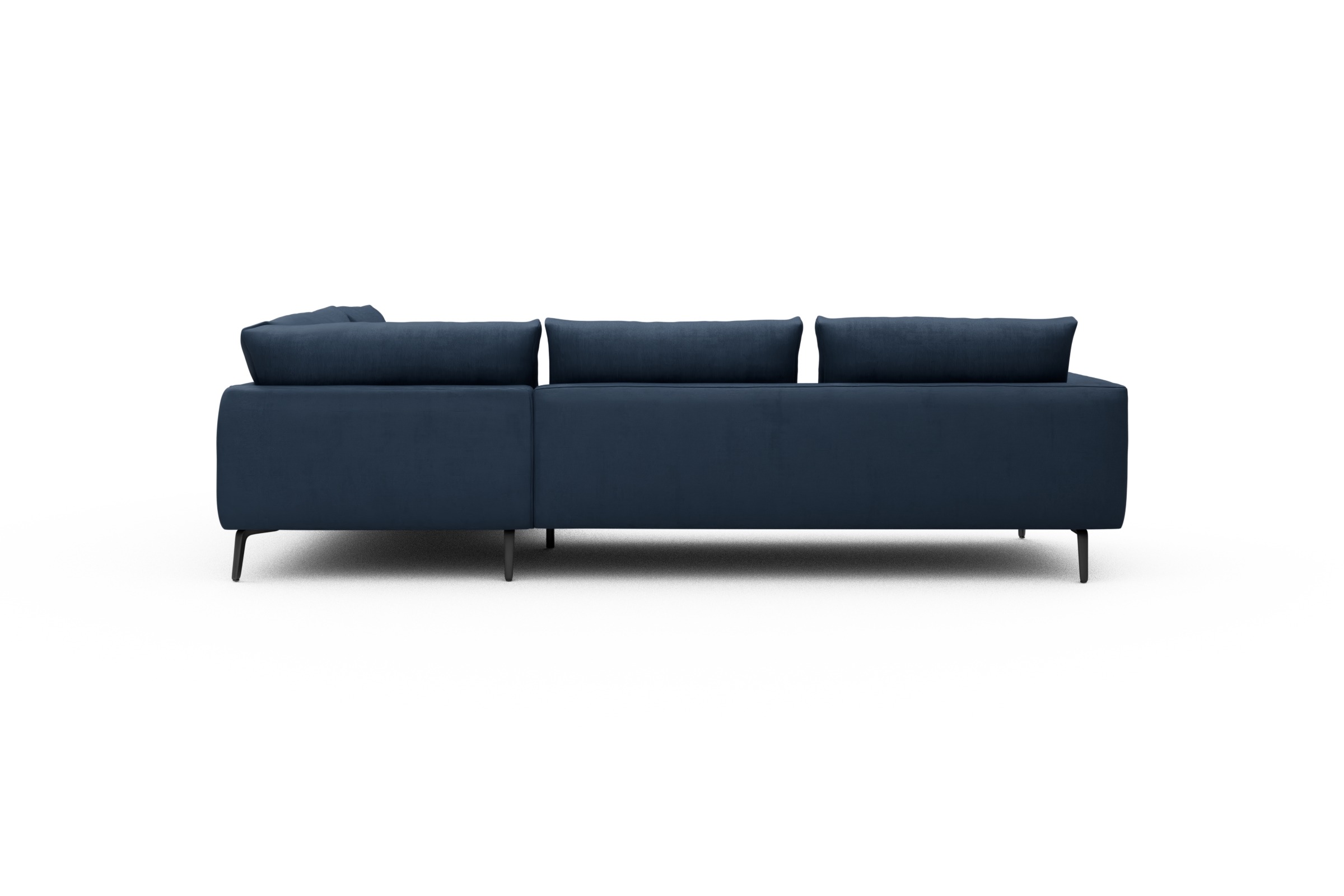 Ecksofa Karl Relax-Ecke rechts mit 2,5-Sitzer Cordufine-Royal-Blue