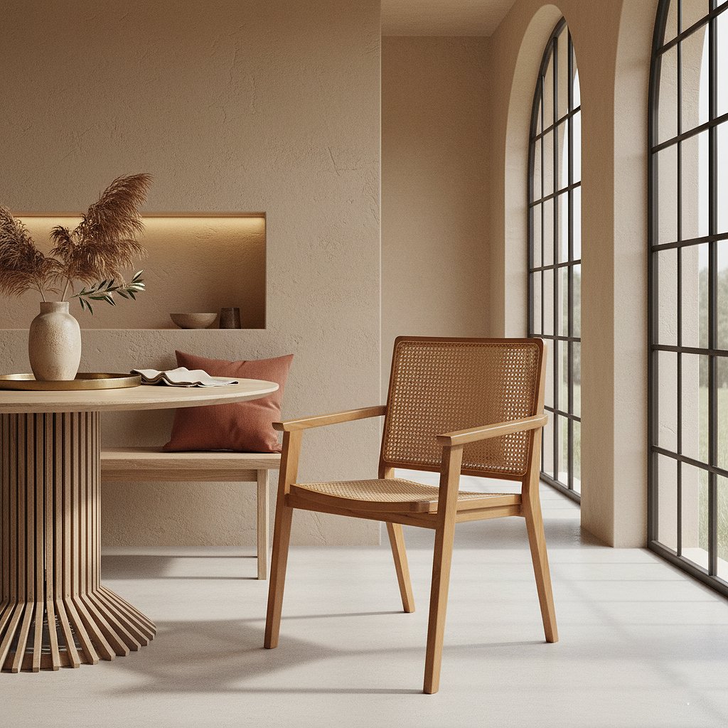 Raw Materials Esszimmerstuhl Nova Teak/Rattan