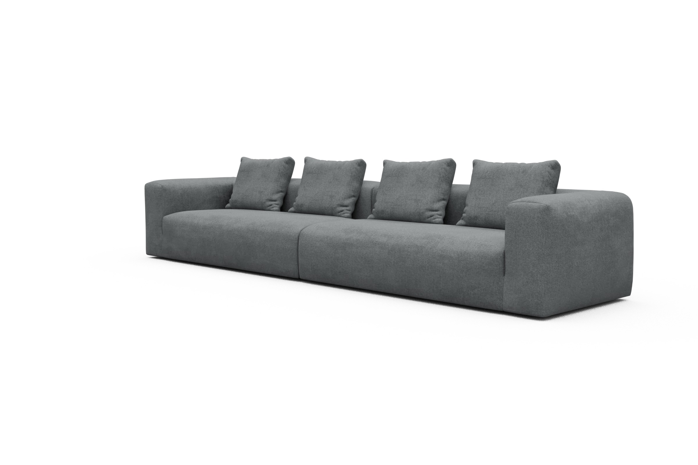 Sofa Modulares XXL Sofa Fred 5-Sitzer Casone-Gravel-Grey