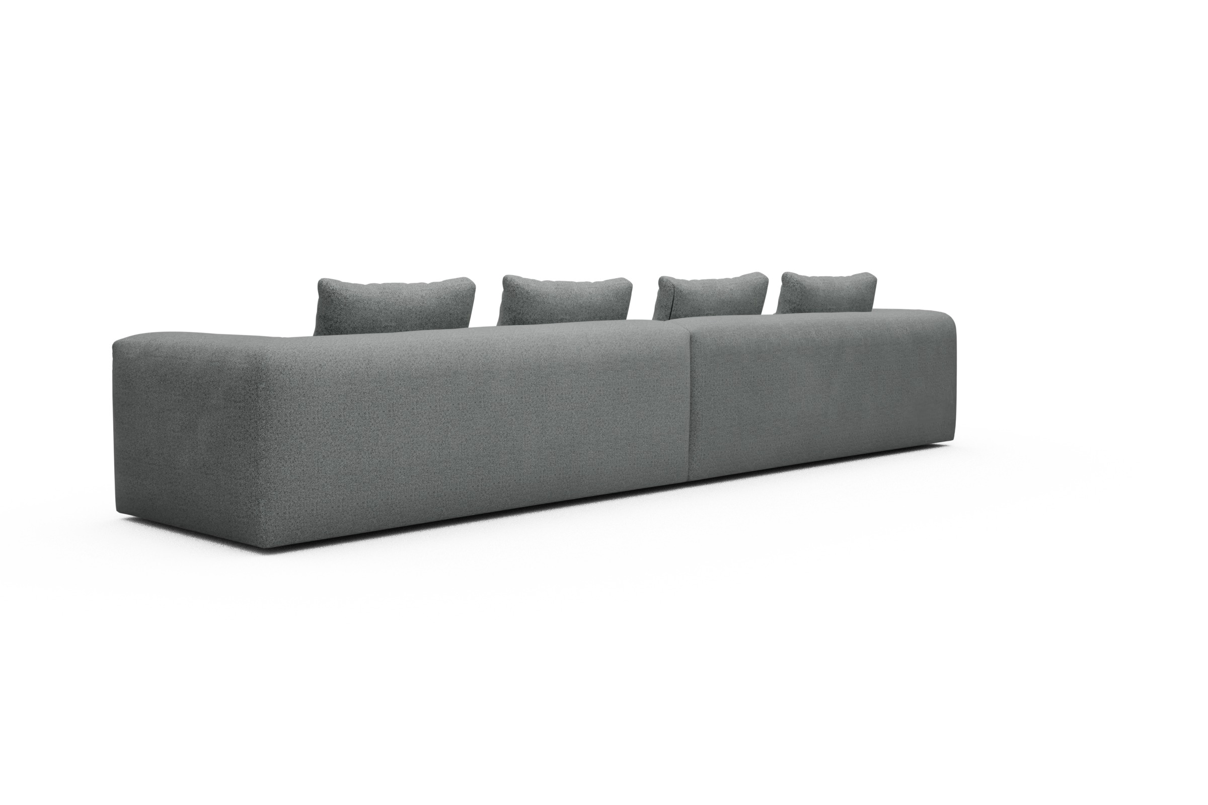 Sofa Modulares XXL Sofa Fred 5-Sitzer Aivi-Gravet-Grey