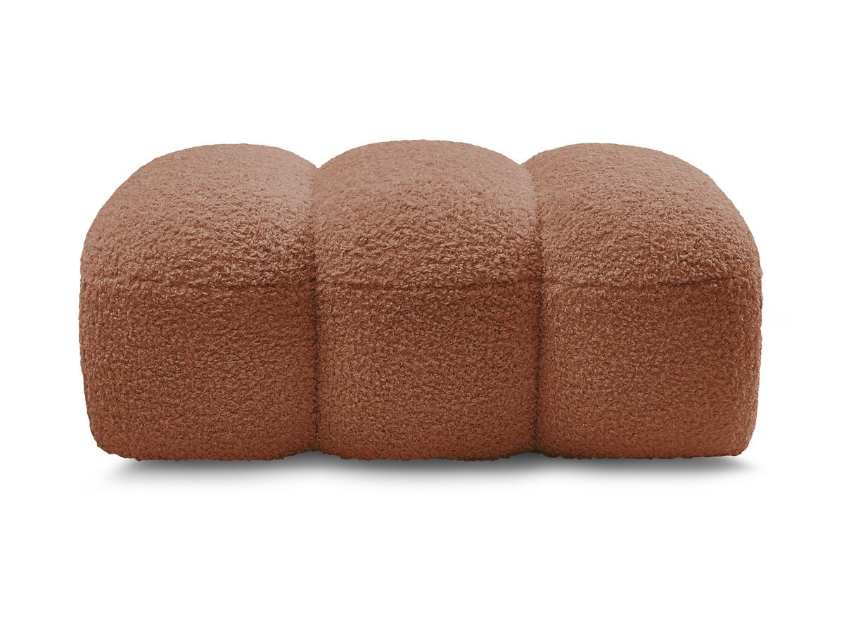 Bobochic Hippolyte Pouf Bouclé-Stoff Orange