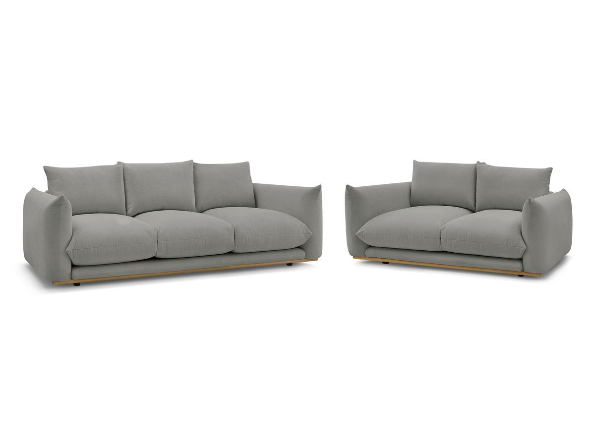 Bobochic Ernest Sofa 5-Sitzer Stoff Dunkelgrau