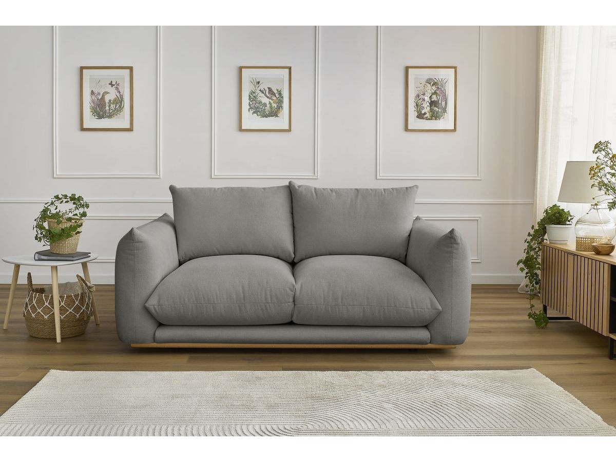 Bobochic Ernest Sofa 2-Sitzer Stoff Dunkelgrau
