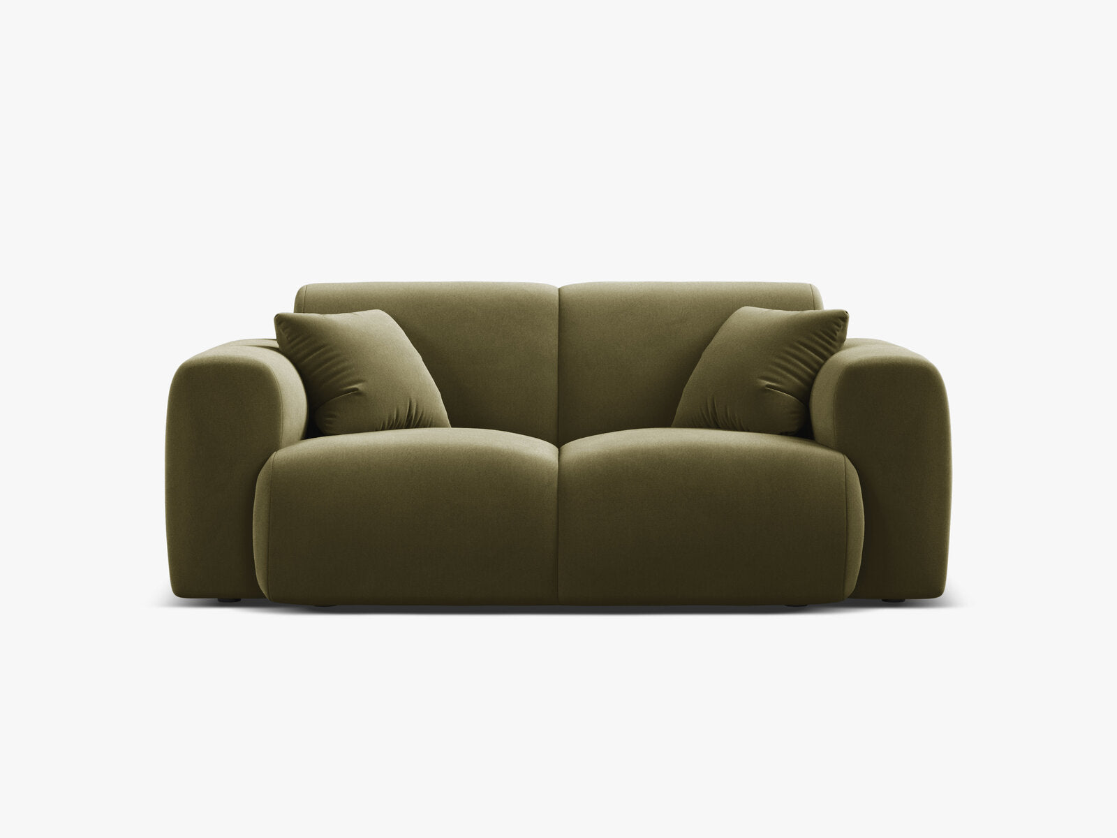 Micadoni Sofa Molino 2-Sitzer Samt Casino Hellgrün