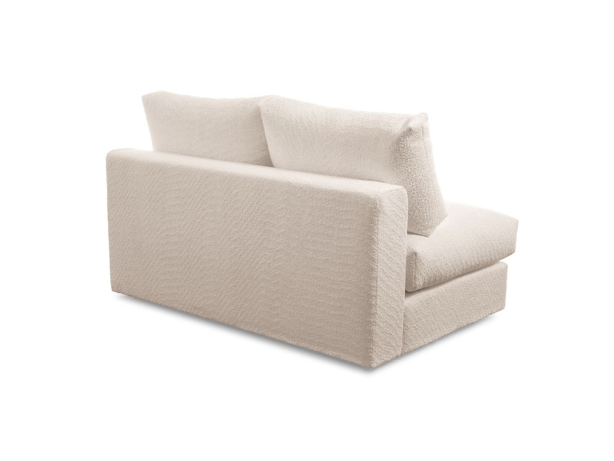 Bobochic Paris Sofamodul 2-Sitzer Bouclé-Stoff Beige