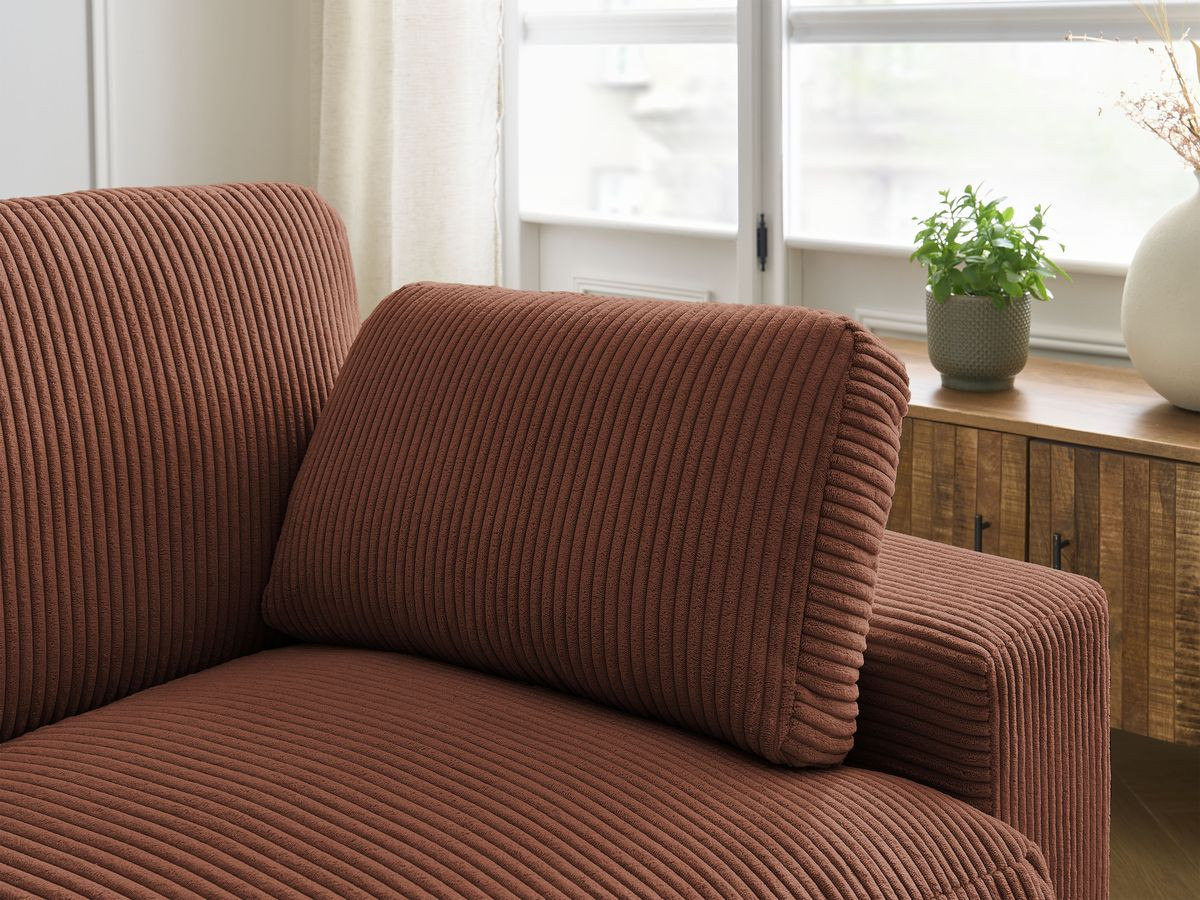 Bobochic Belair Sofa 4-Sitzer Cordsamt Orange