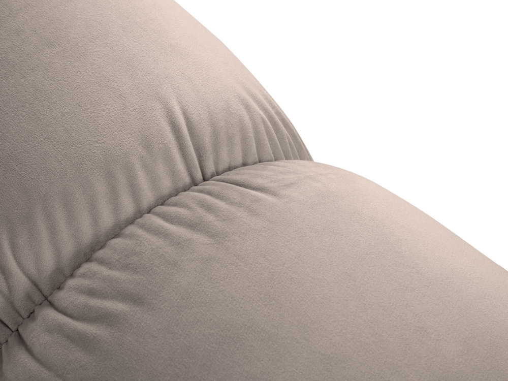 Cosmopolitan Design Pouf Cortina Samt Bluvel Cappuccino