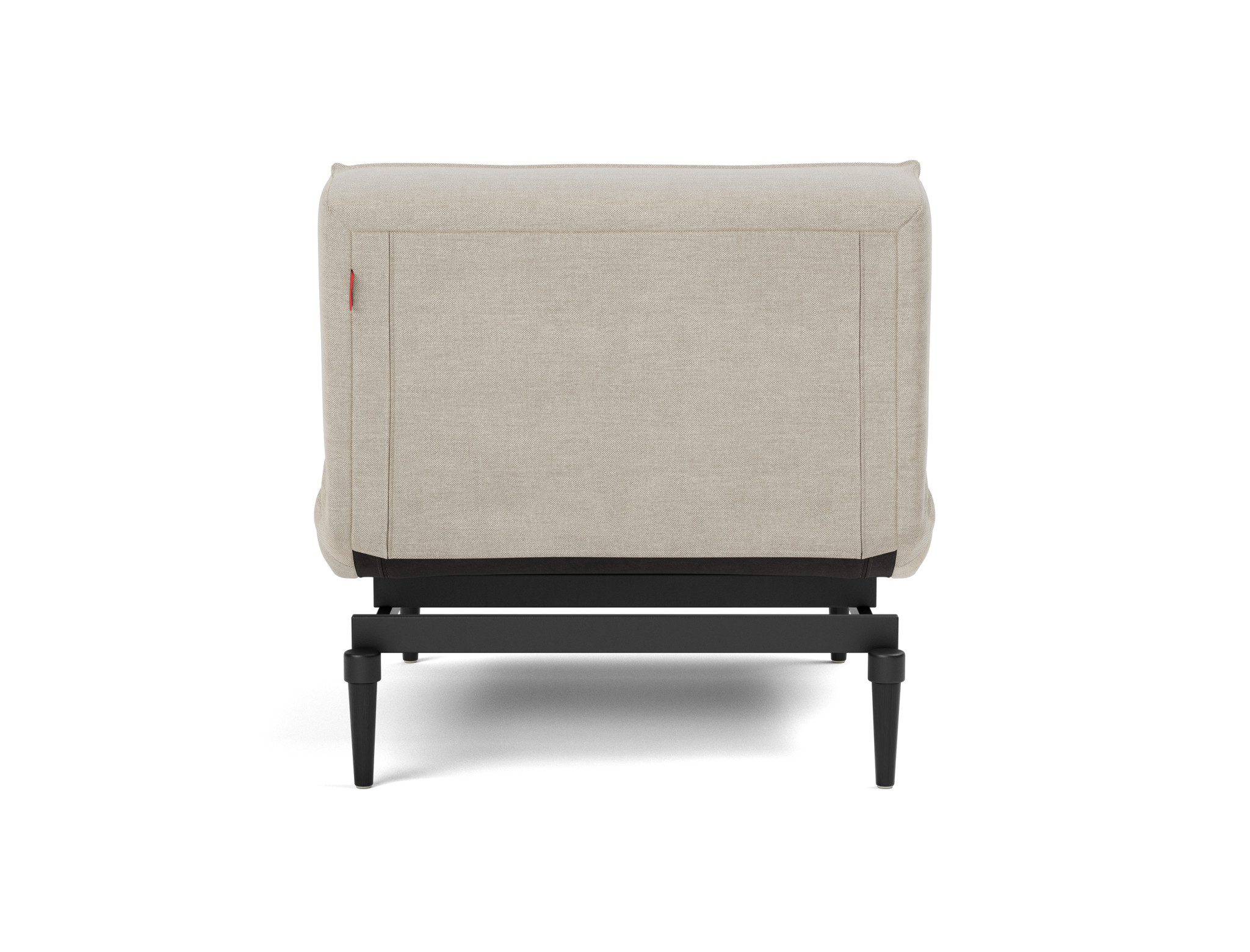 Sessel Splitback Flachgewebe Phobos 586-Latte Beine Styletto Eiche schwarz