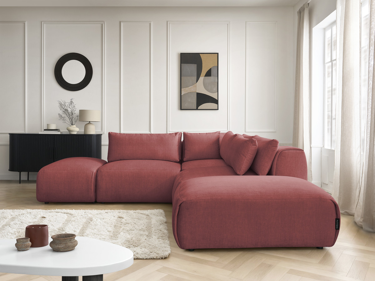 Bobochic Jana Ecksofa Samt Orange