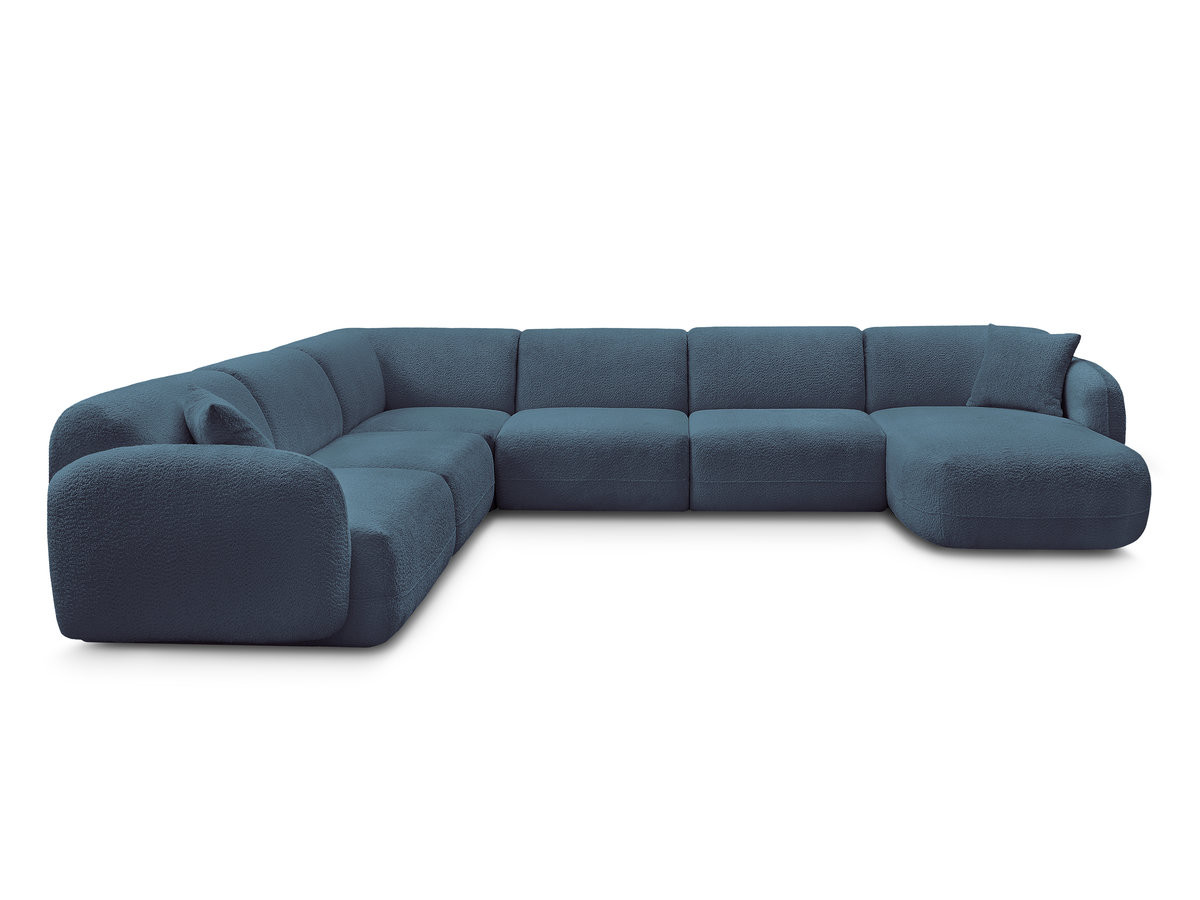 Bobochic Anda Wohnlandschaft Chenille Hellblau Ecke links