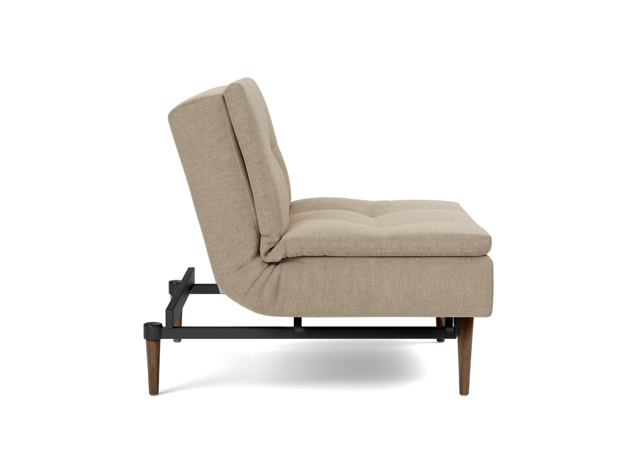 Sessel Dublexo Flachgewebe Phobos 587-Mocha Beine Styletto Eiche dunkel