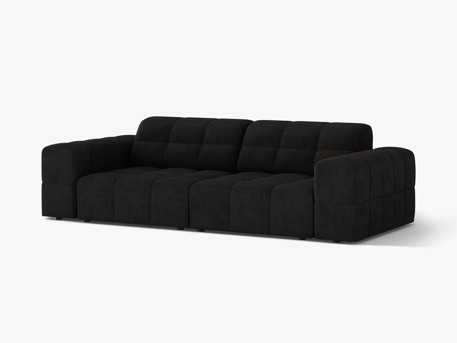 Micadoni Sofa Jennifer 3-Sitzer Chenille Eden Anthrazit