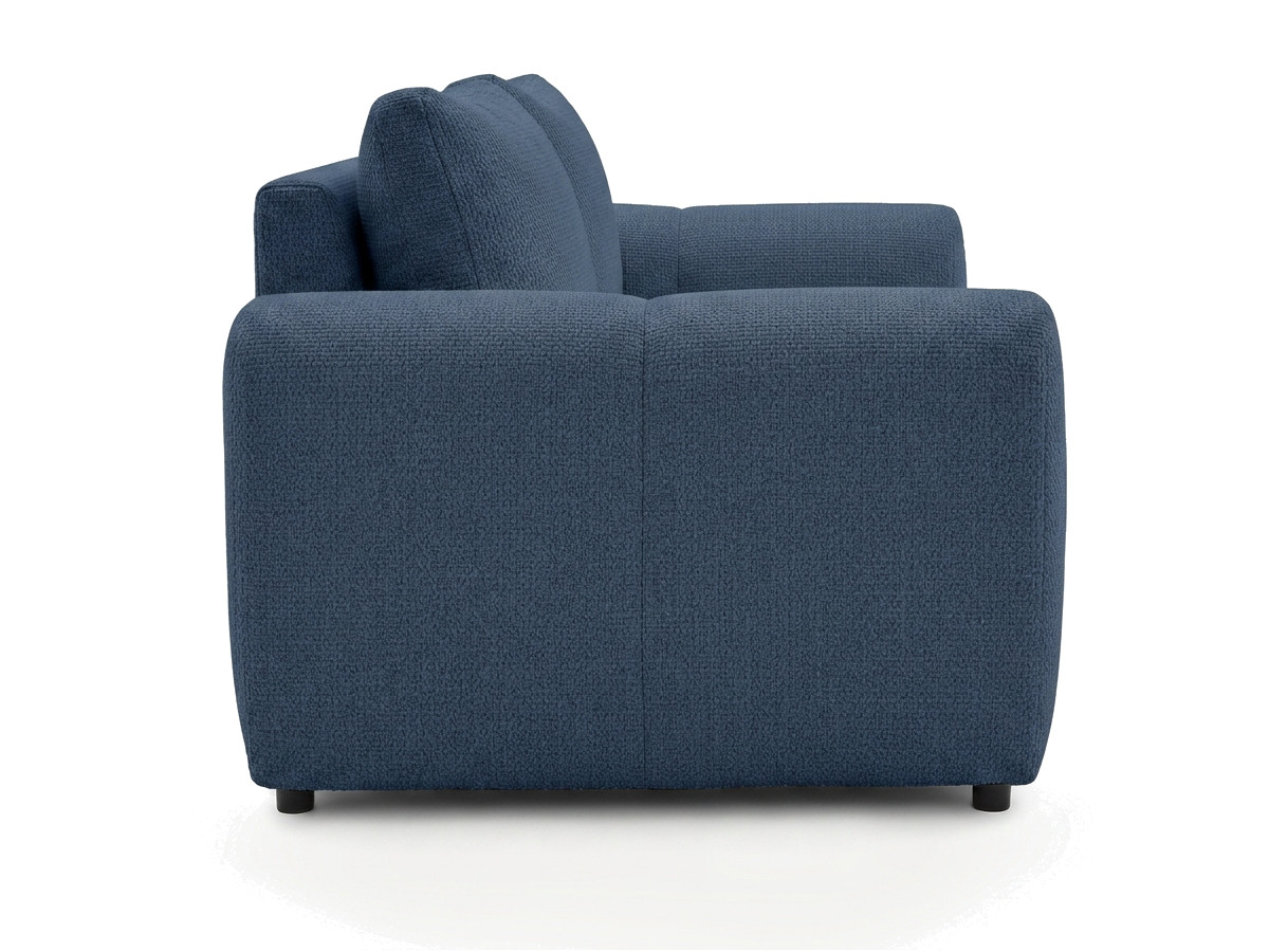 Bobochic Fuji Schlafsofa 3-Sitzer Stoff Dunkelblau
