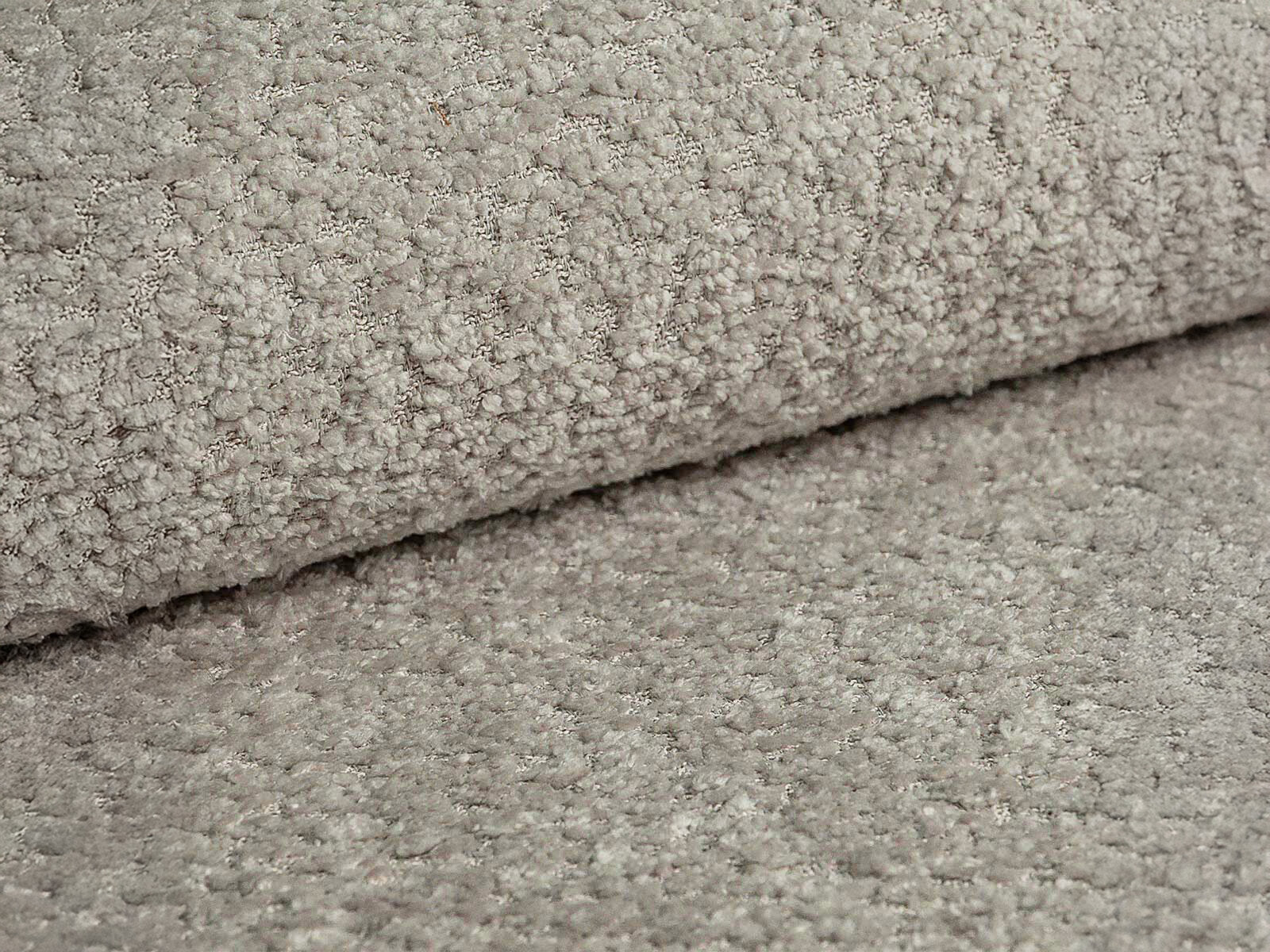 Micadoni drehbarer Sessel Letizia kleine Version Boucle Coral Hellgrau