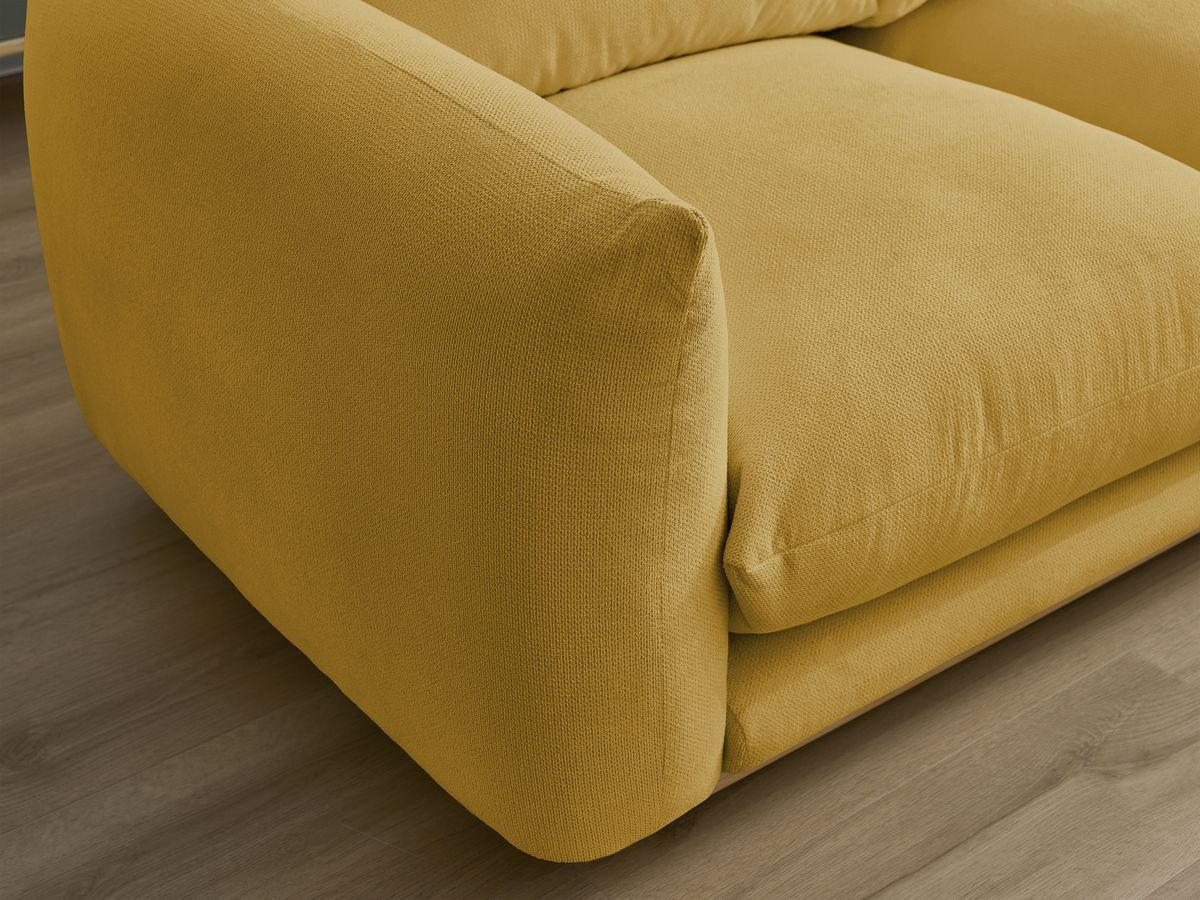 Bobochic Ernest Sofa 5-Sitzer Stoff Gelb