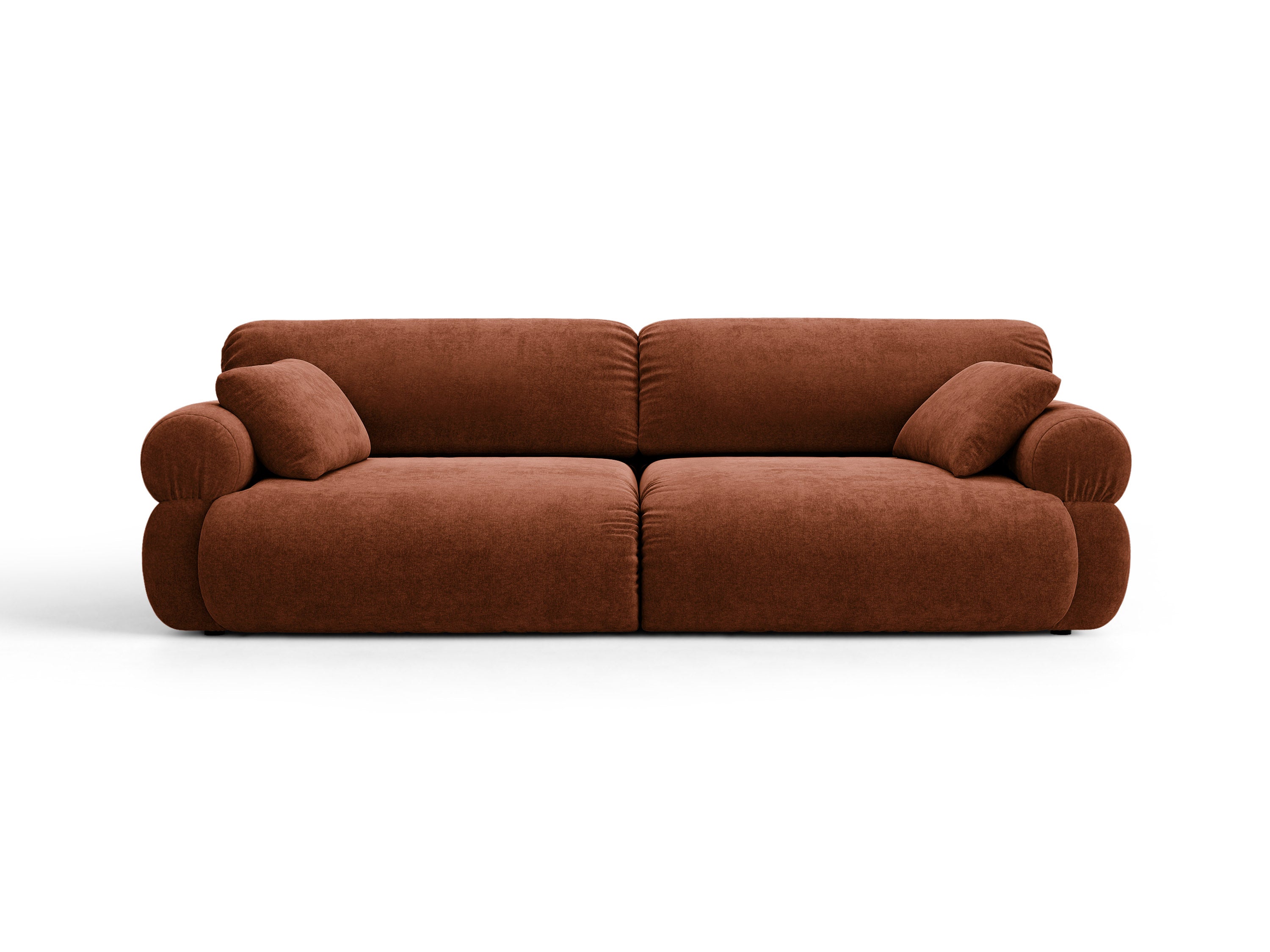 Micadoni Ophelia Sofa 4-Sitzer Strukturierter Stoff Liberty Ziegel